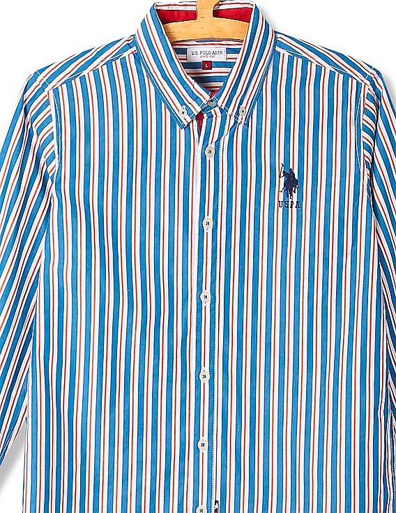 U.S. Polo Assn. Kids Boys Standard Fit Striped Shirt