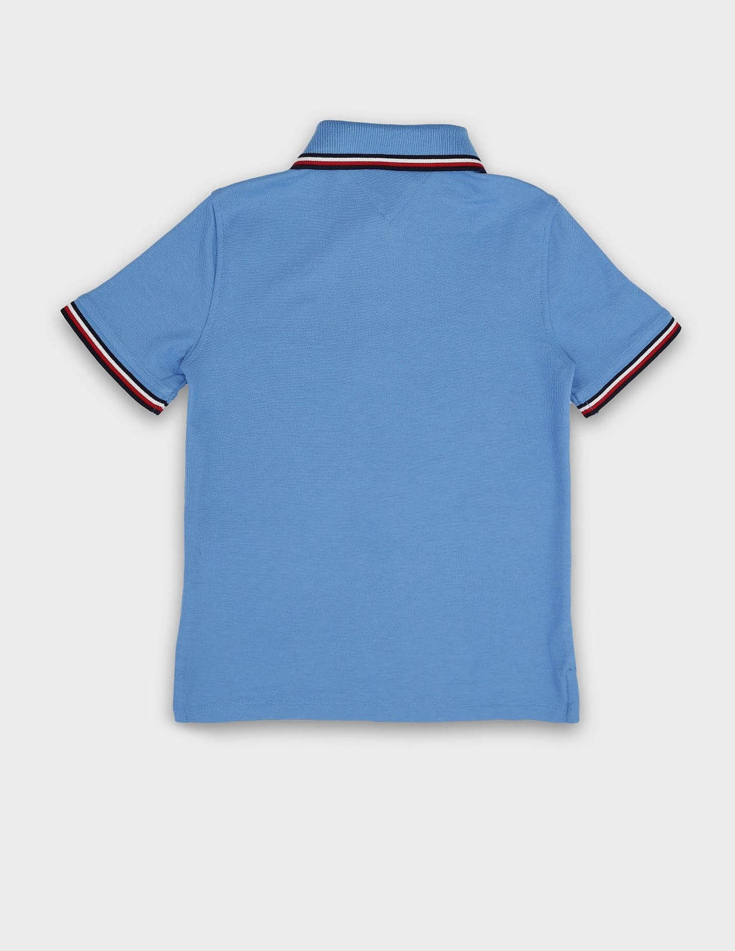Tommy Hilfiger Kids Boys Solid Regular-Fit Cotton Polo Shirt