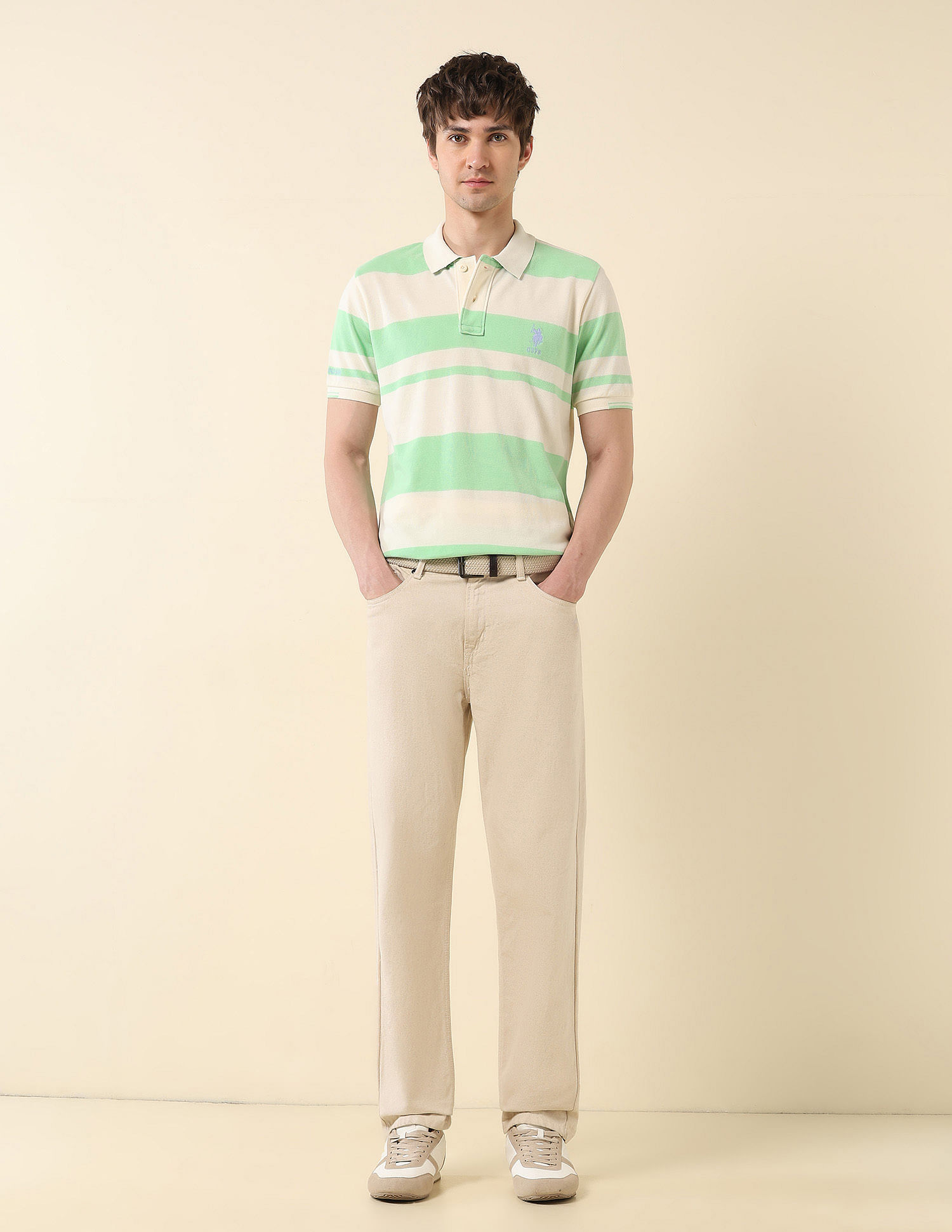 U.S. Polo Assn. Slim Fit Summer Splash Polo Shirt