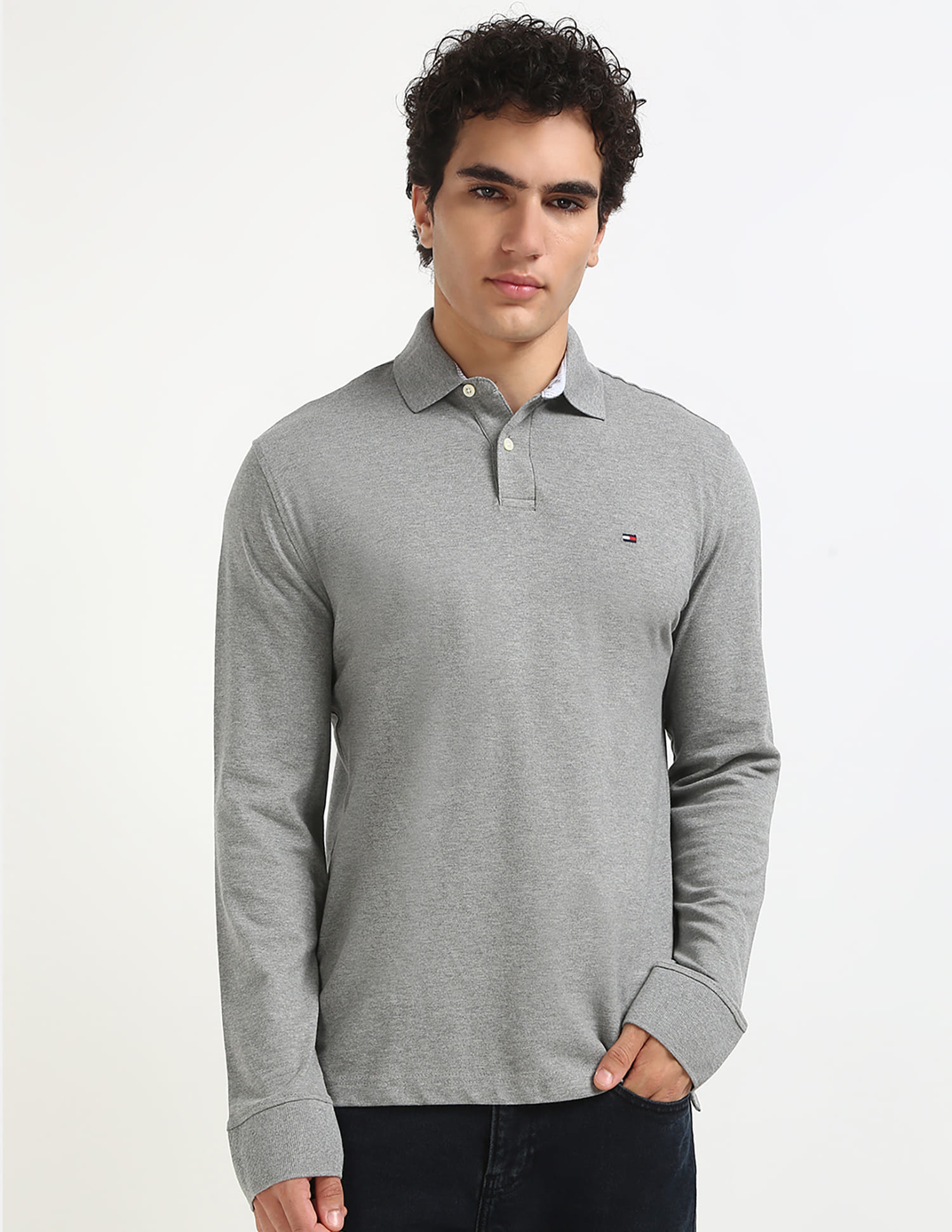 COMFY 岩岡徹 Long Polo Shirt (Gray) F 6.jpg