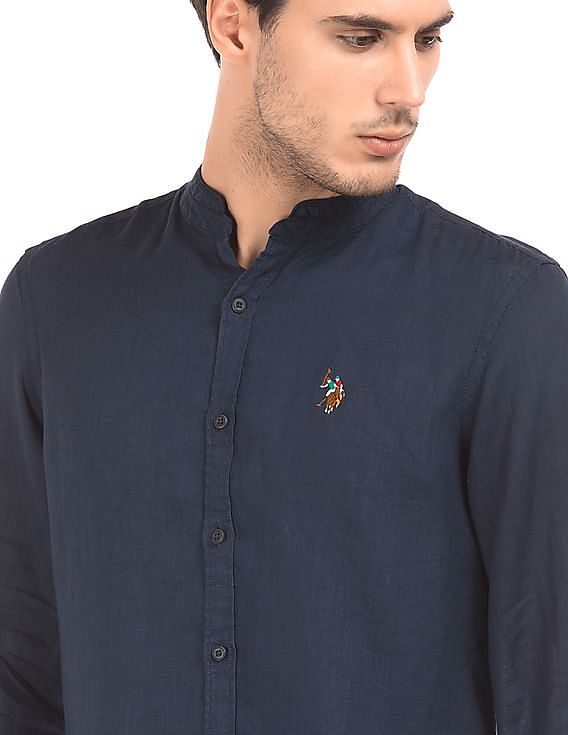 U.S. Polo Assn. Denim Co. Slim Fit Linen Shirt