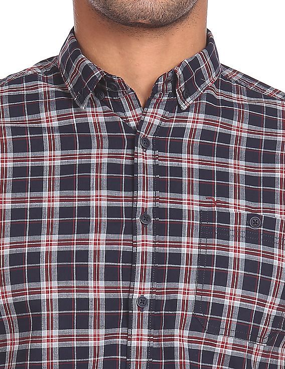 Flying Machine Short Sleeve Check Shirt