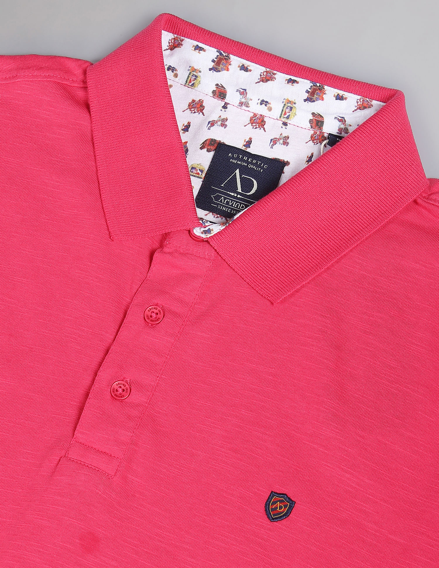 AD by Arvind Heathered COOL-IT Real Deal Polo Shirt