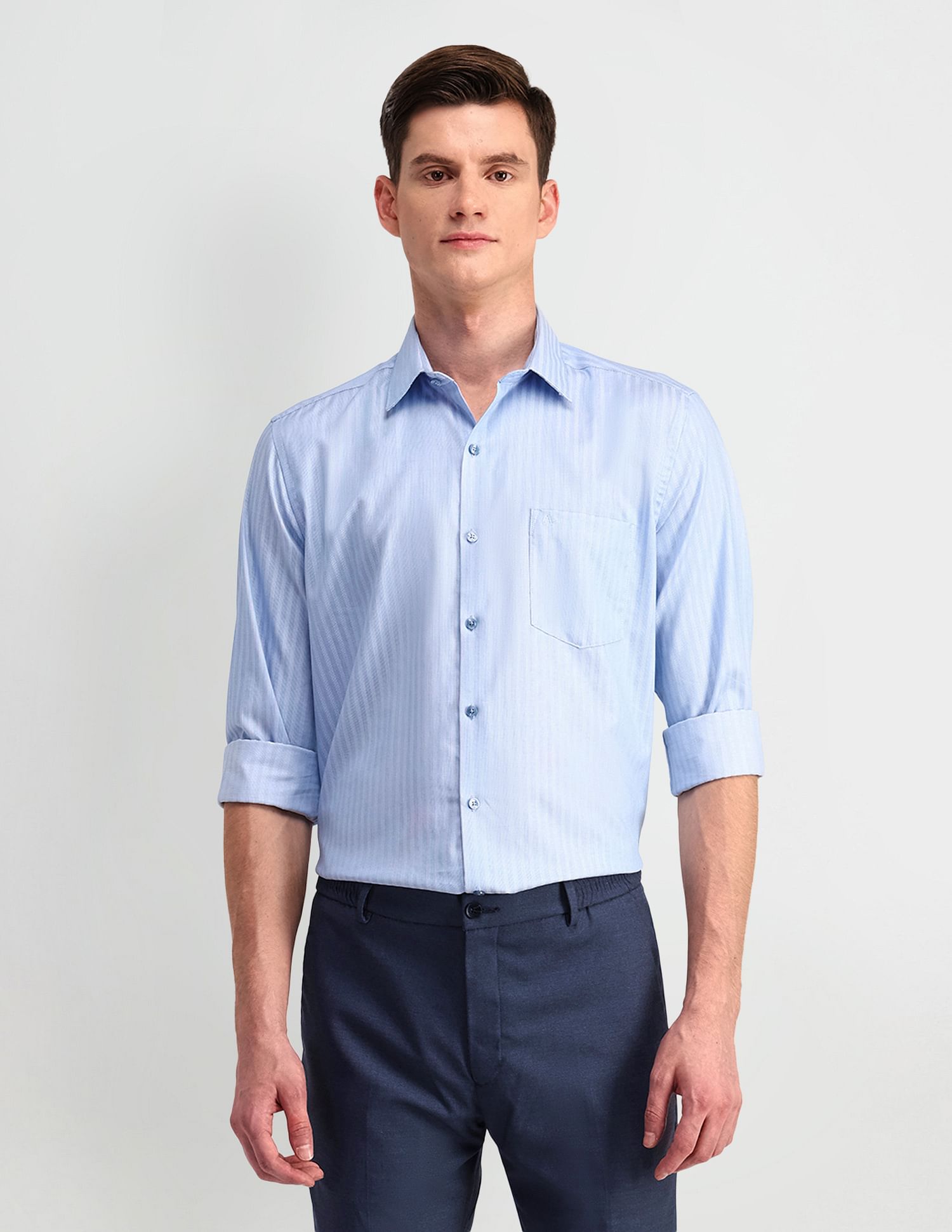 Arrow Manhattan Slim Fit Cotton Shirt