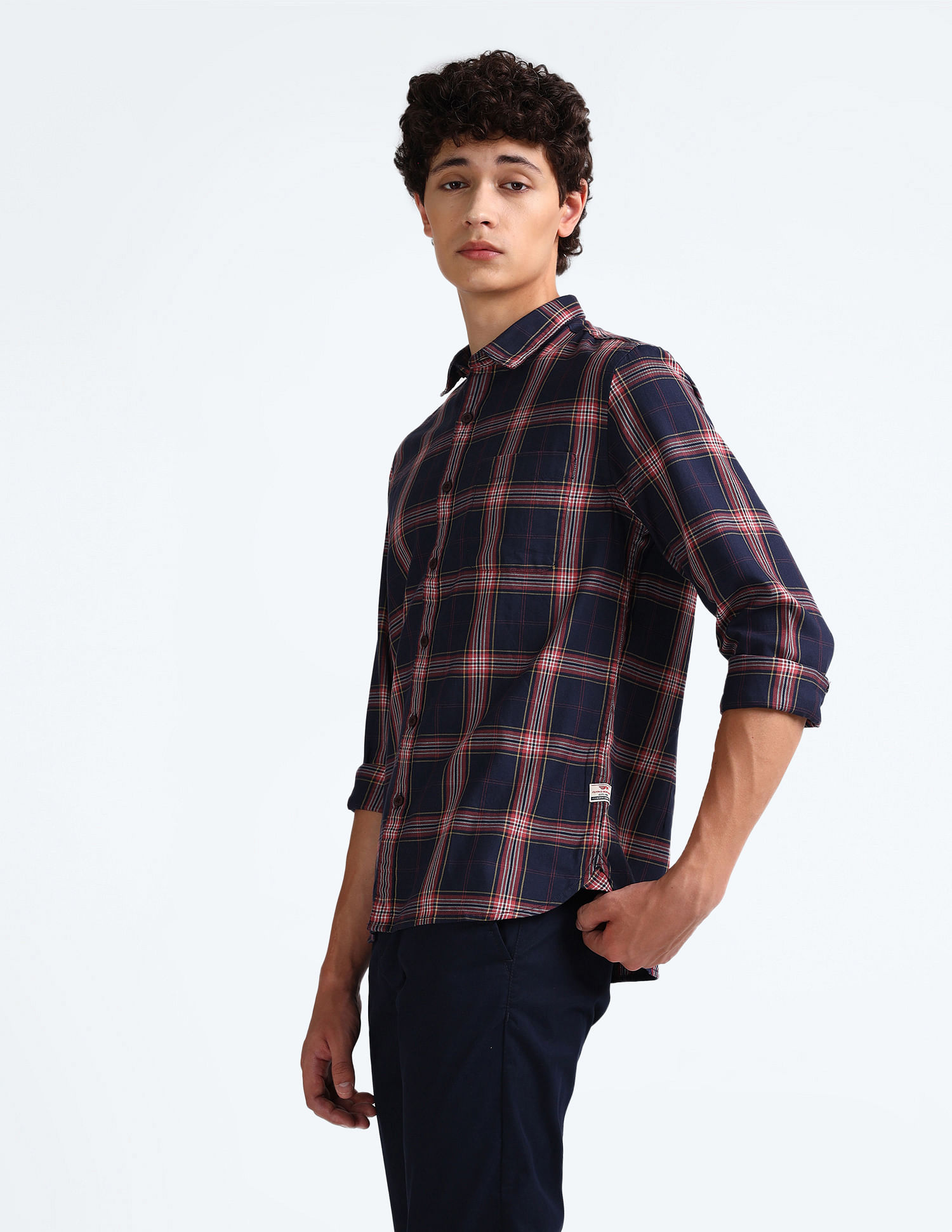 Flying Machine Pure Cotton Check Shirt