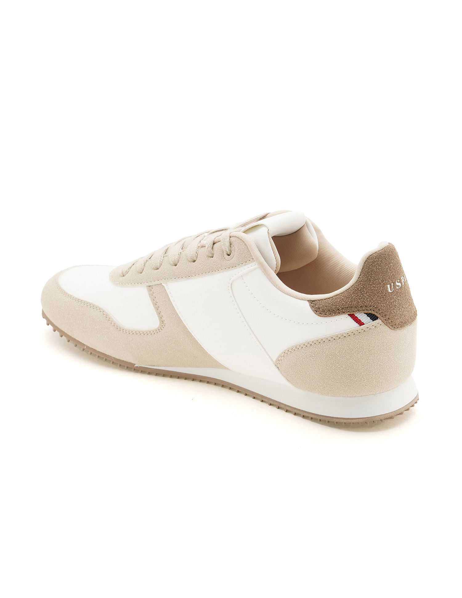 U.S. Polo Assn. Men Sorrento Beige Retro Sneakers