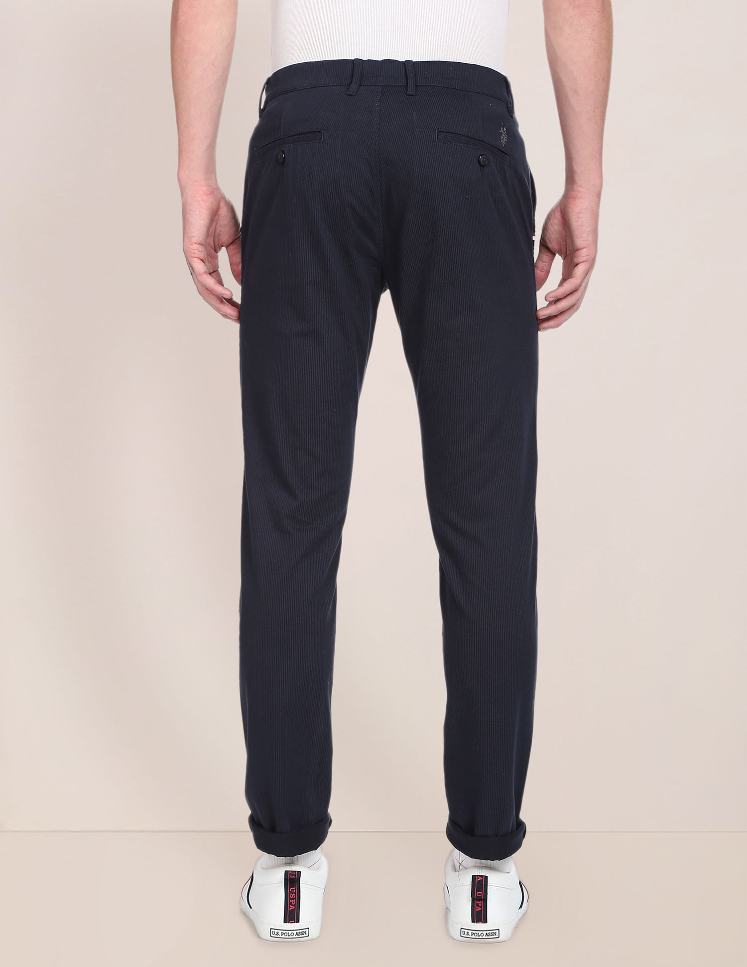 U.S. Polo Assn. Pinstripe Twill Casual Trousers