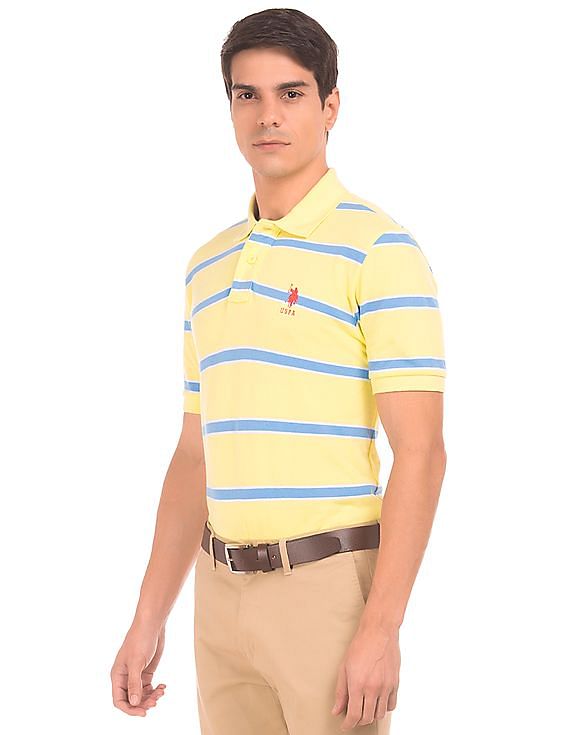 U.S. Polo Assn. Striped Pique Polo Shirt