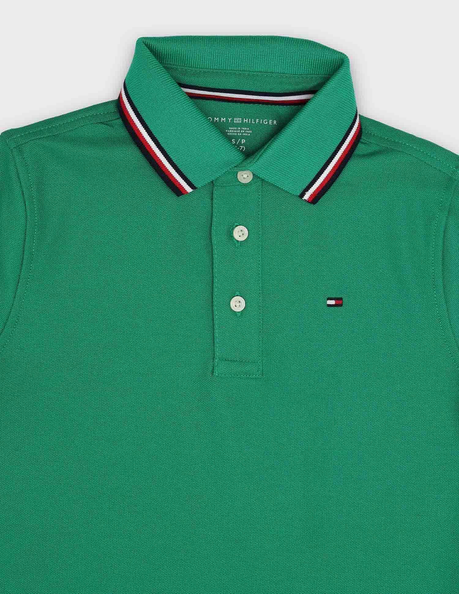 Tommy Hilfiger Kids Boys Solid Regular-Fit Cotton Polo Shirt