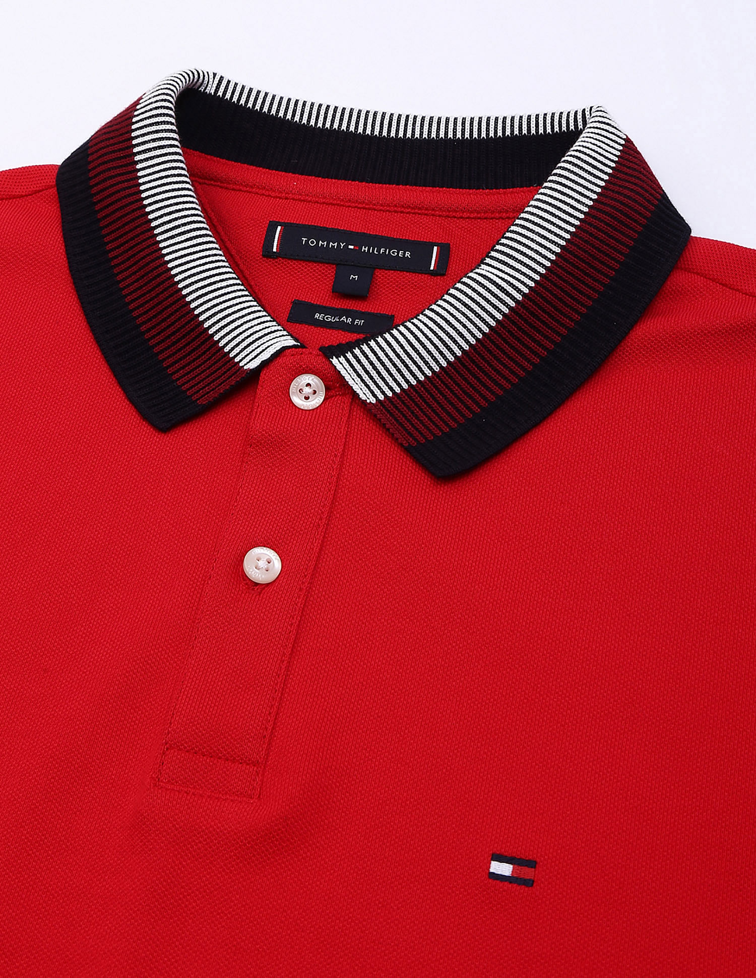 Tommy Hilfiger Two Tone Collar Regular Polo Shirt
