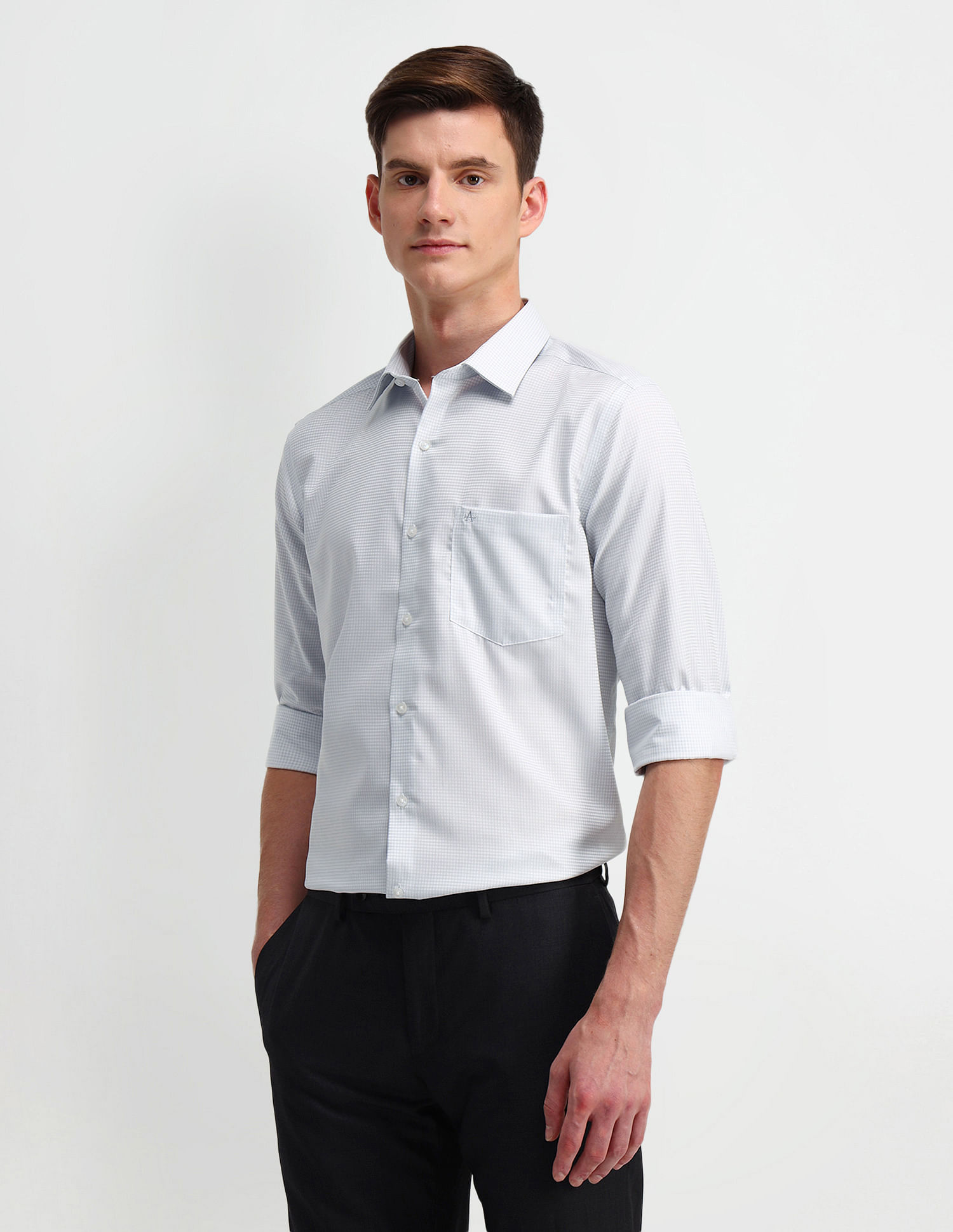 Arrow Graphic Print Cotton Shirt