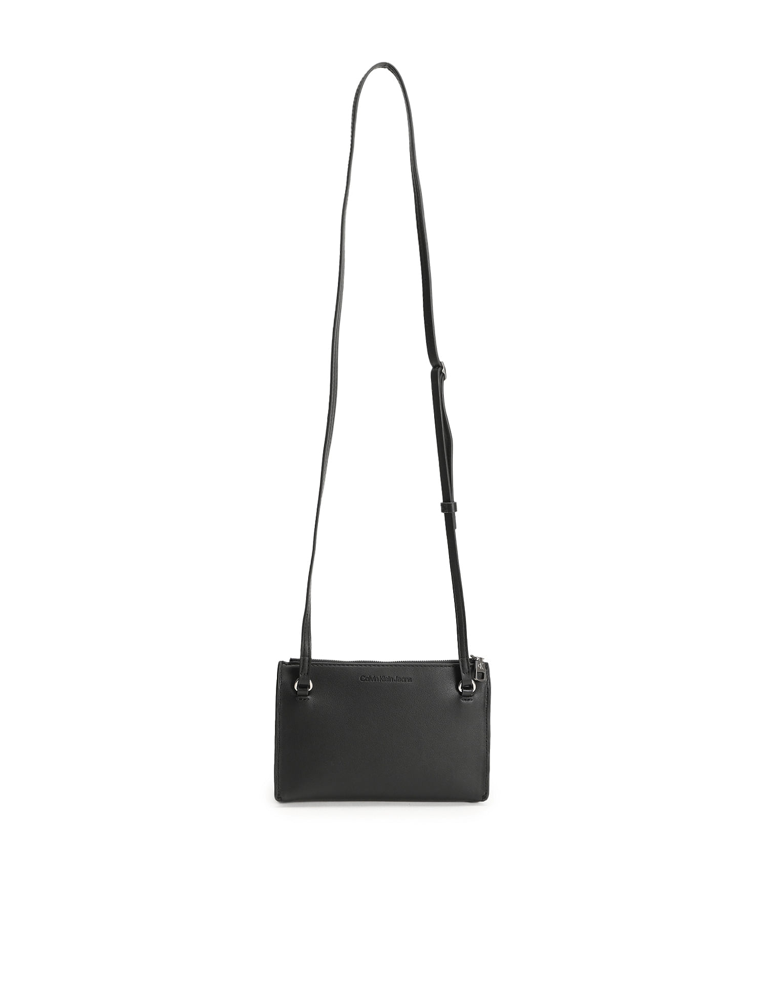 Calvin klein Minimal Monogram E/W Flap Xbody Crossbody Black