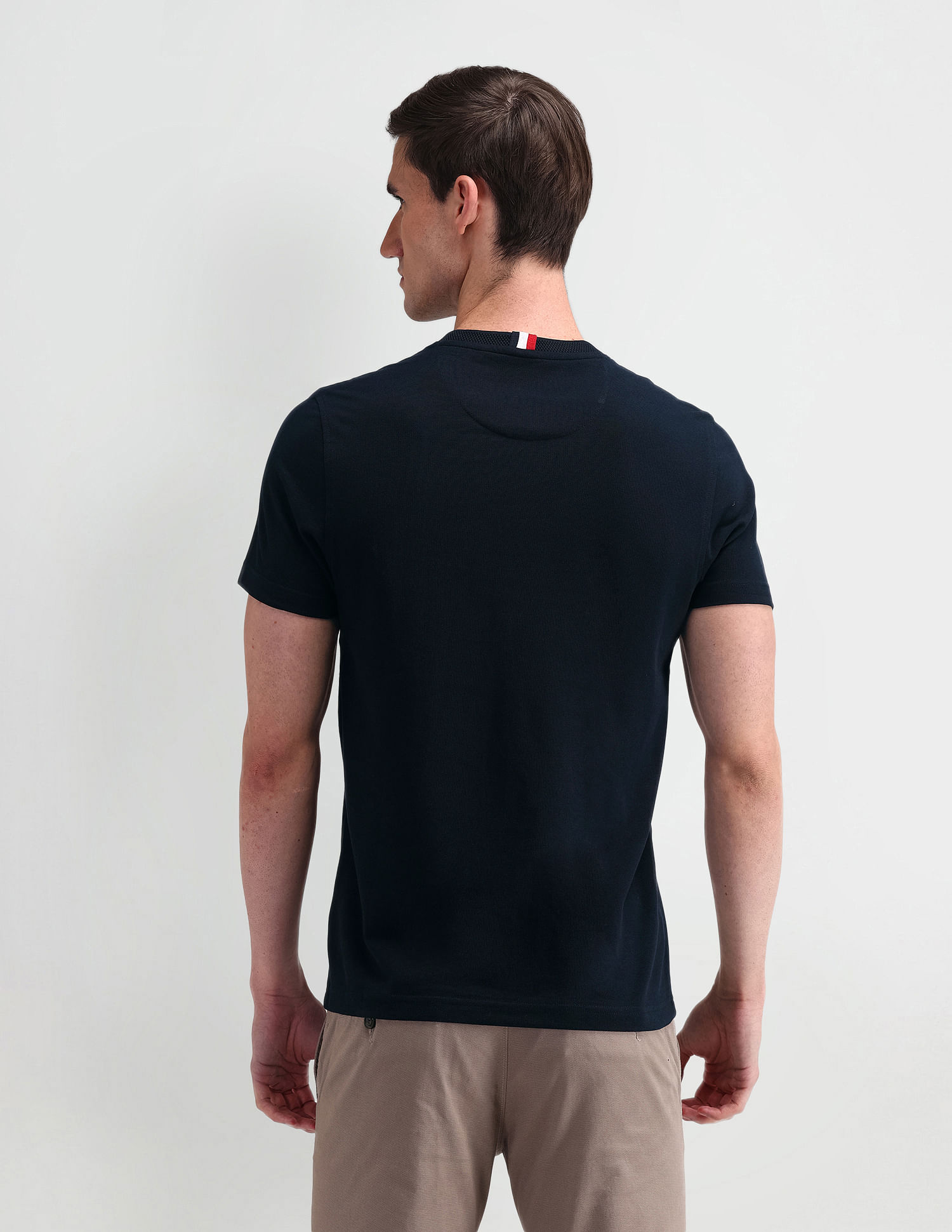 Arrow Sport Round Neck Solid T-Shirt