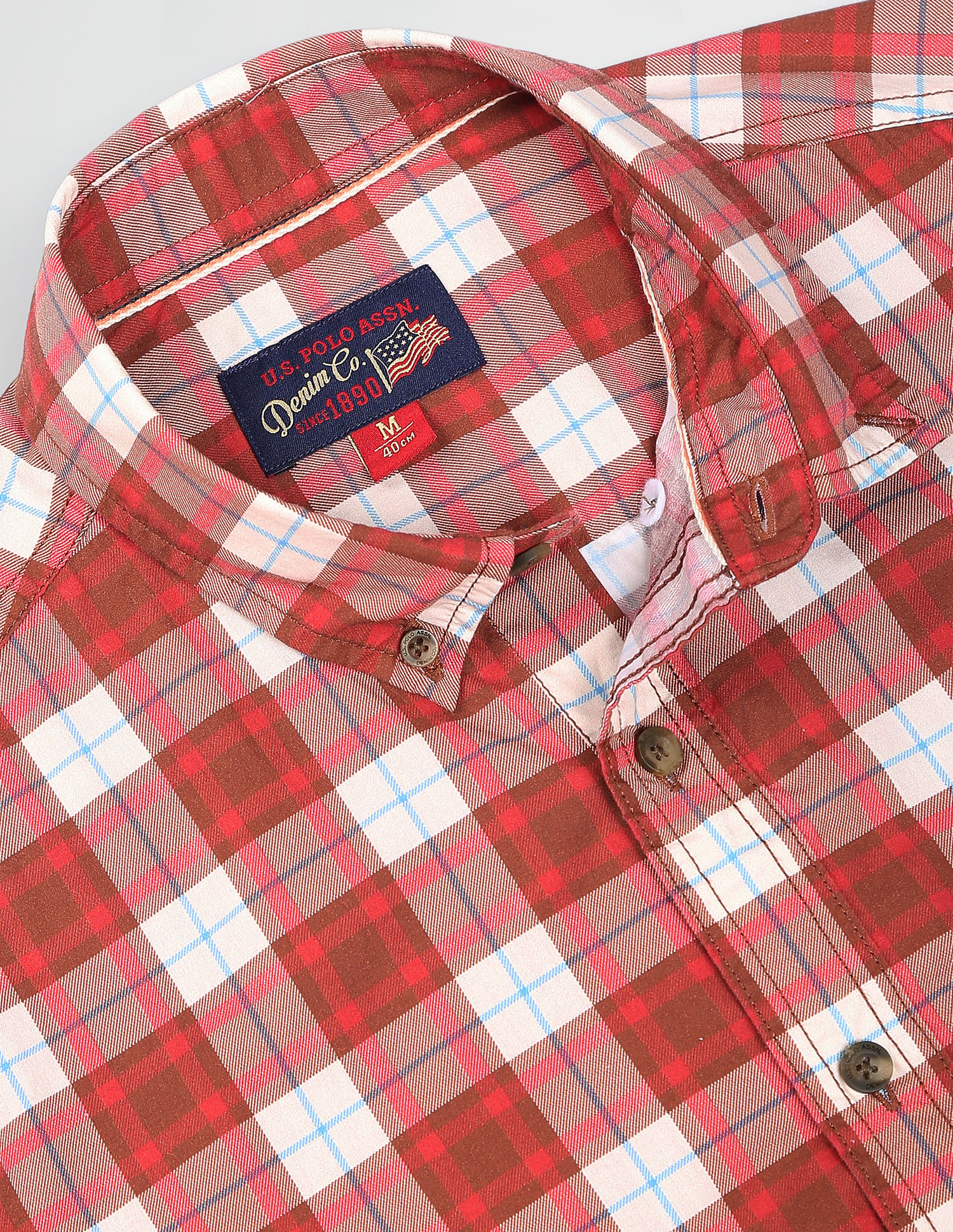 U.S. Polo Assn. Denim Co. Tartan Check Casual Shirt