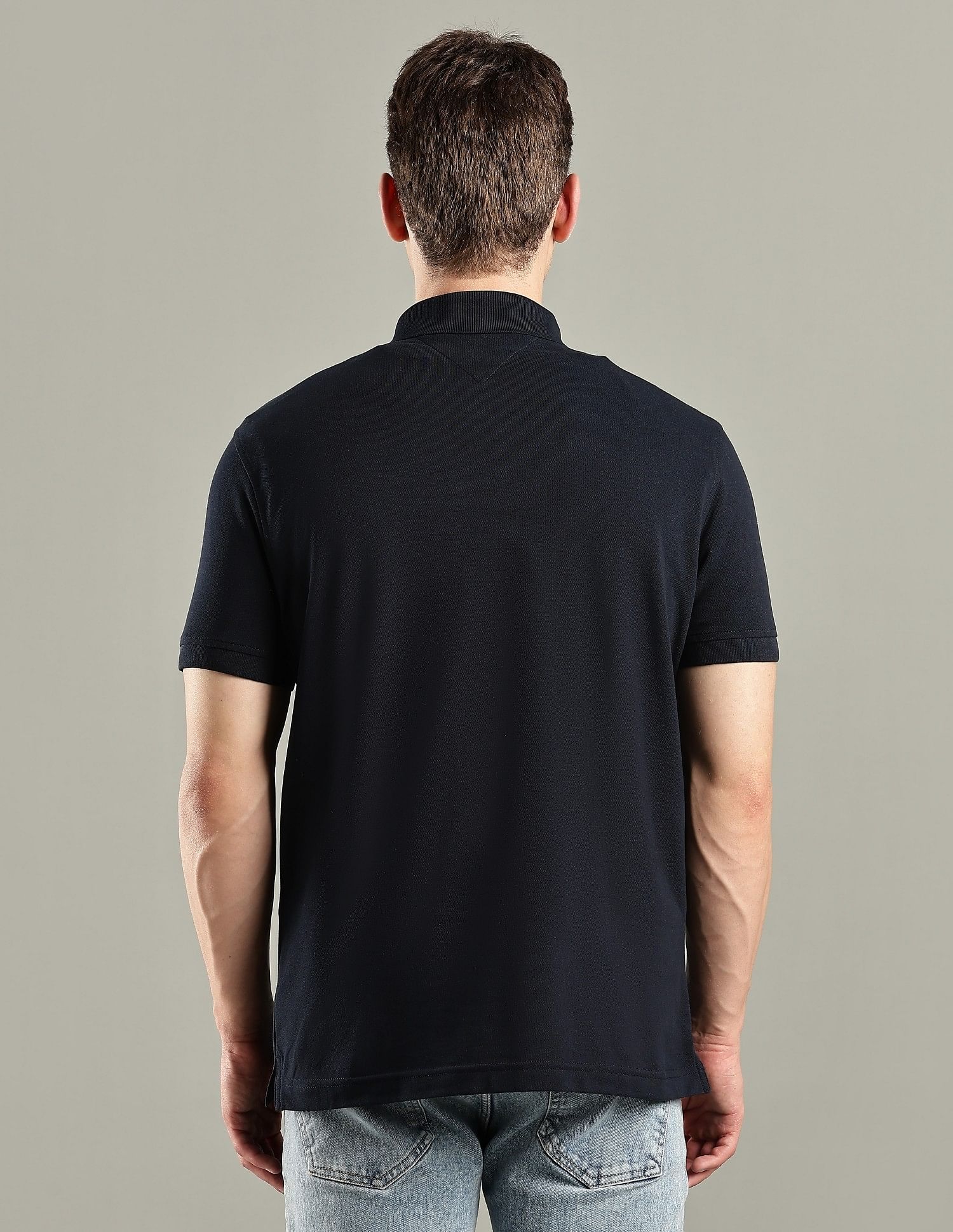 Tommy Hilfiger Embroidered Logo Regular-Fit Cotton Polo T-Shirt