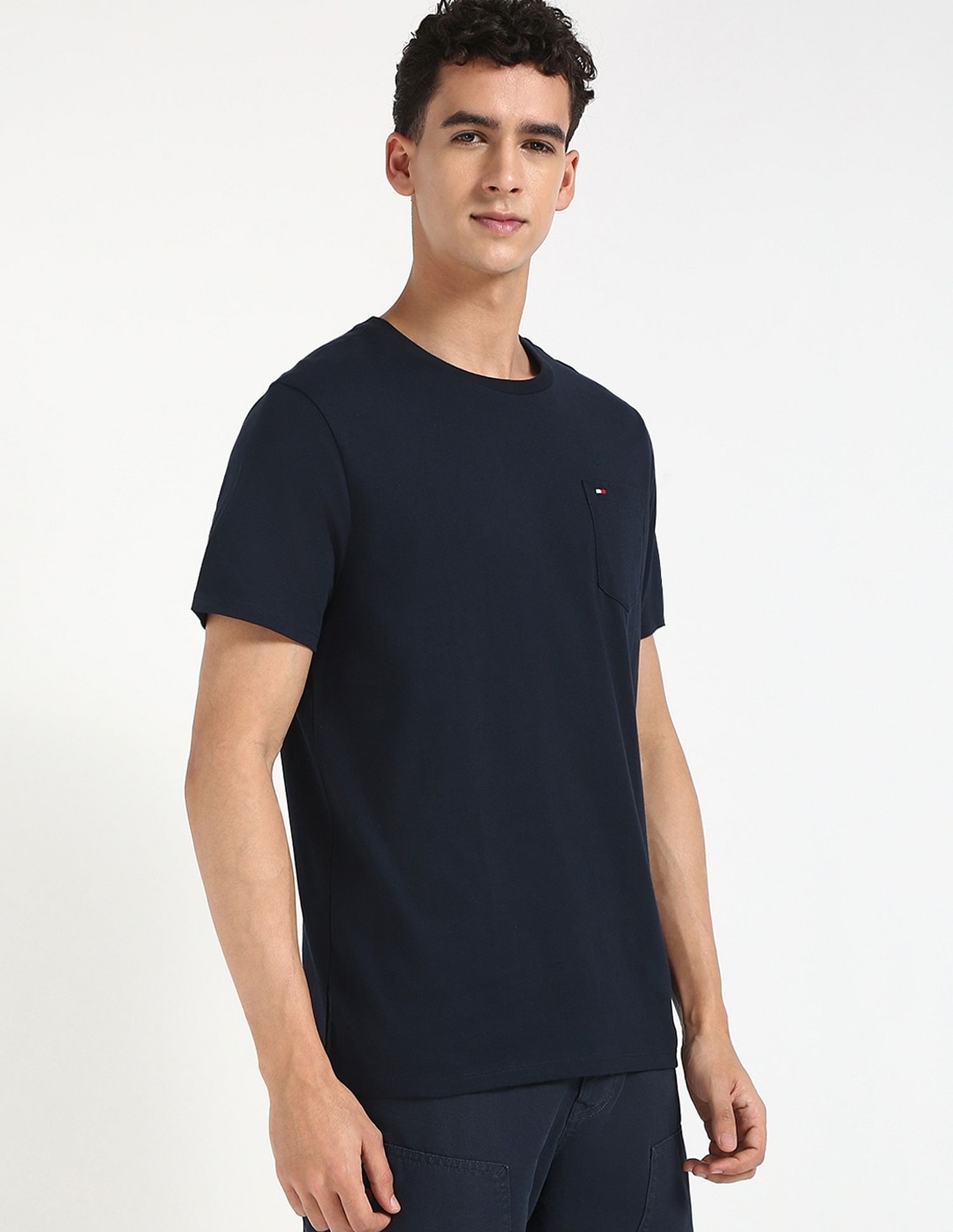 Tommy Hilfiger Solid Regular-Fit Cotton T-Shirt