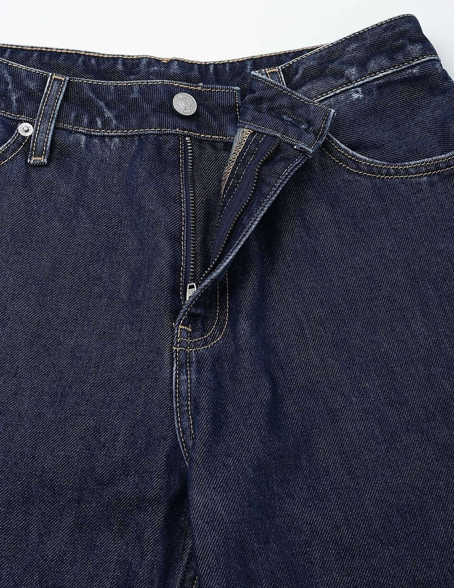 Calvin Klein Jeans Womens Mid Rise Straight Jeans
