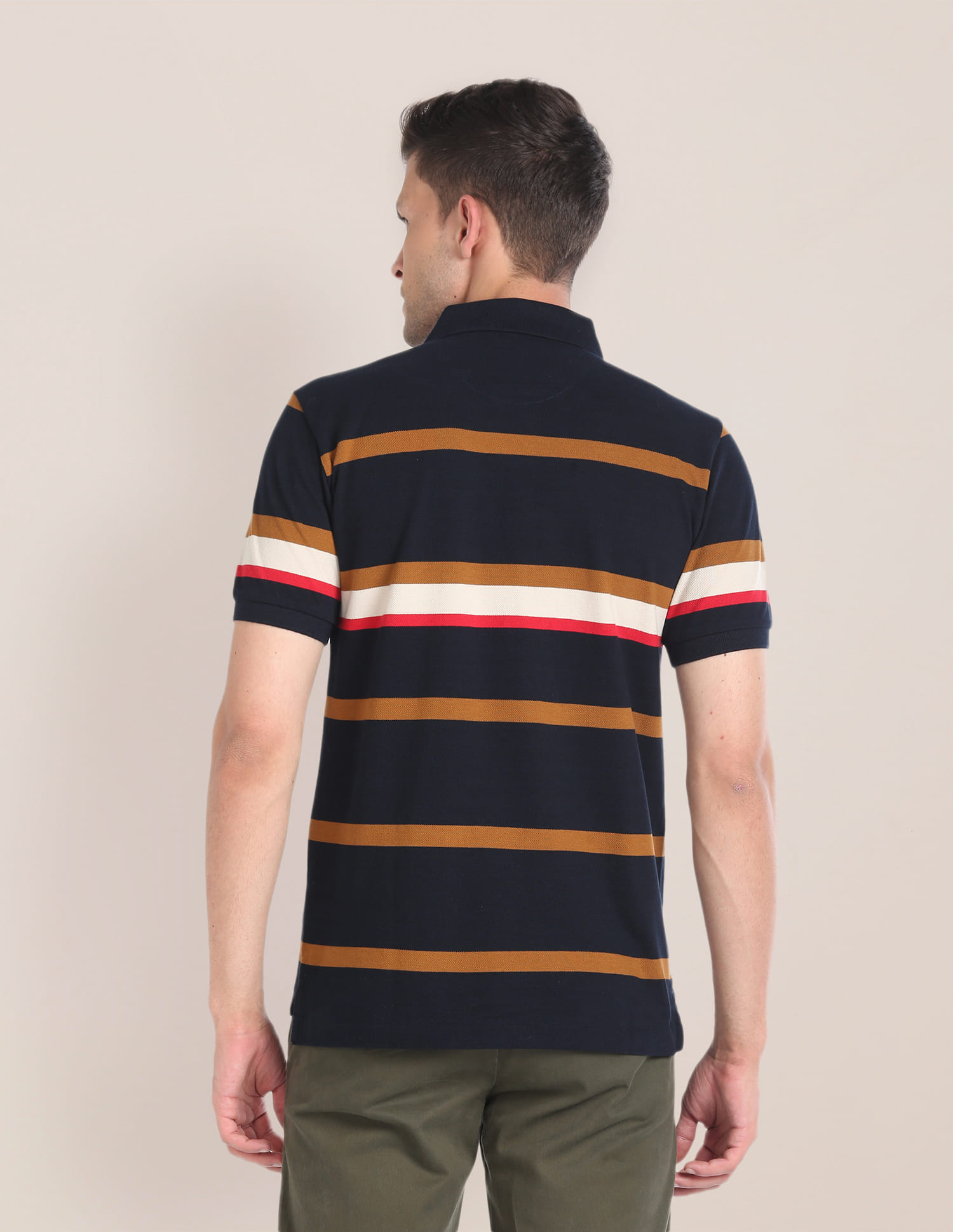 Buy U.S. Polo Assn. Short Sleeve Horizontal Stripe Polo Shirt