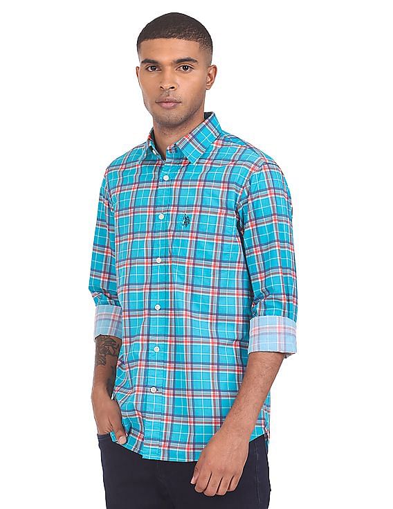 U.S. Polo Assn. Chest Pocket Checked Casual Shirt