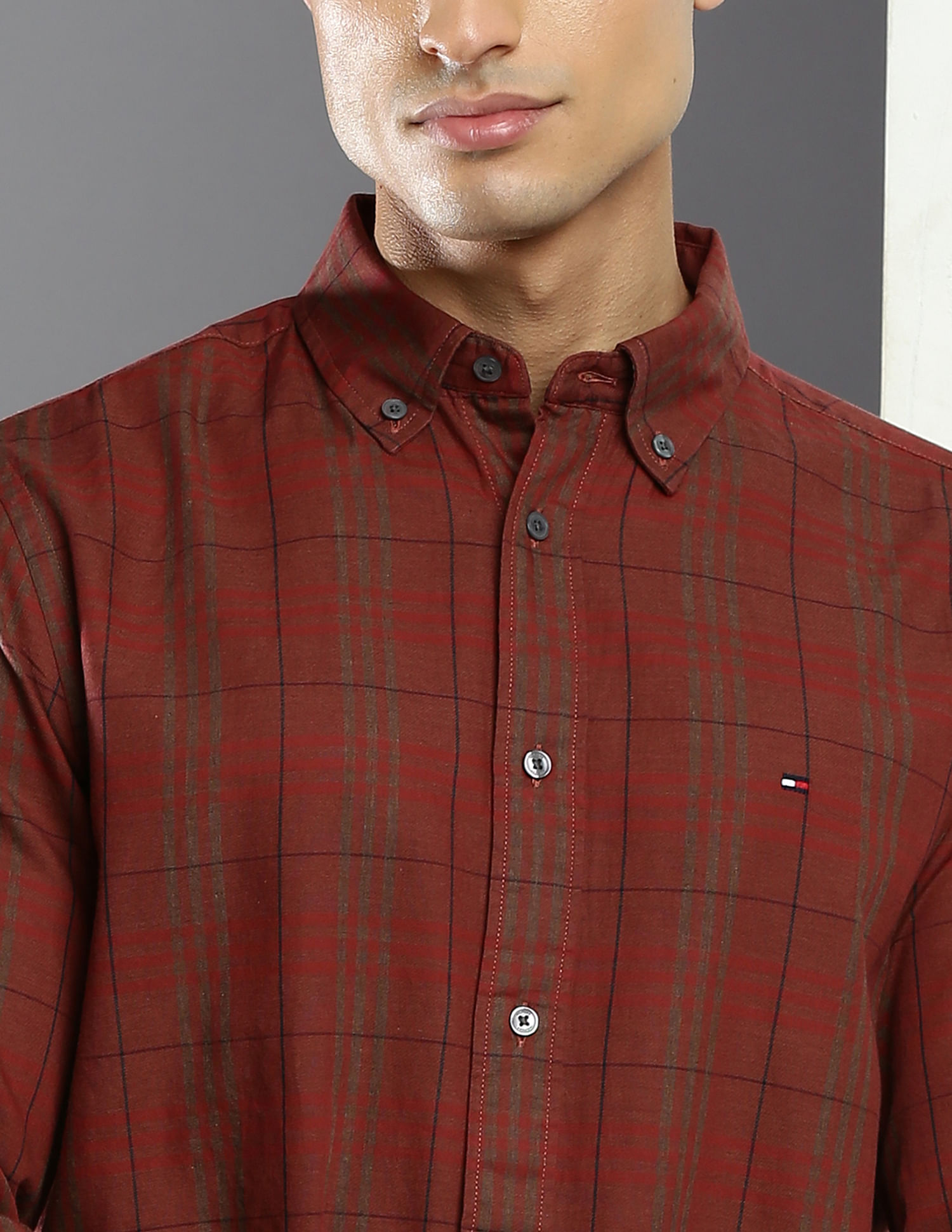 Tommy Hilfiger Tartan Check Cotton Casual Shirt