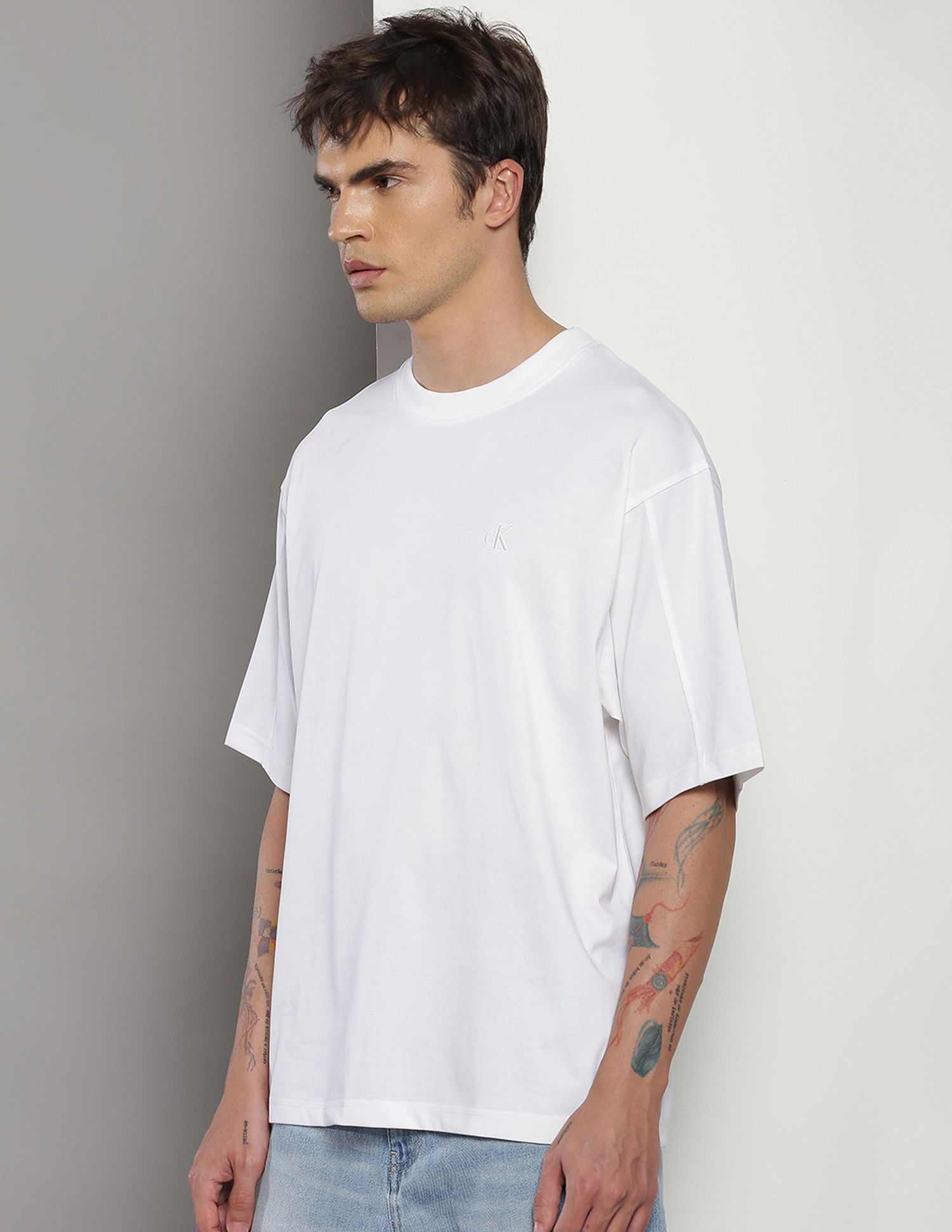 Calvin Klein Relaxed Fit Brand Print T-Shirt