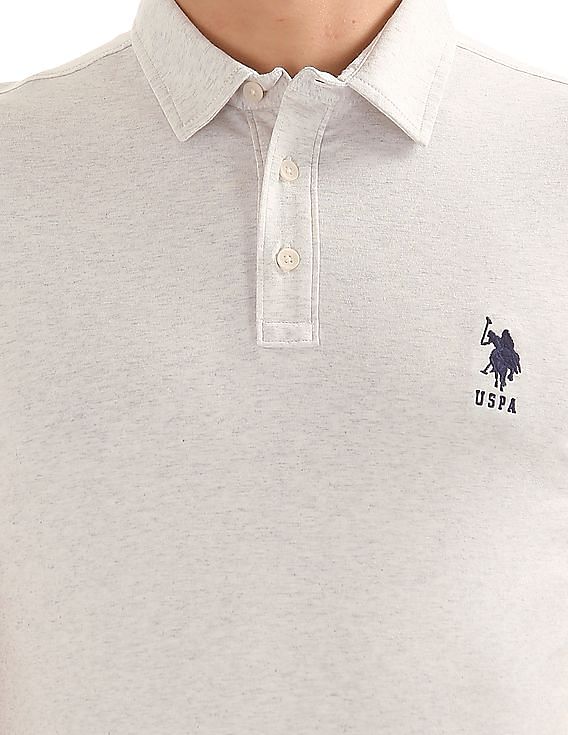 U.S. Polo Assn. Slim Fit Heathered Polo Shirt