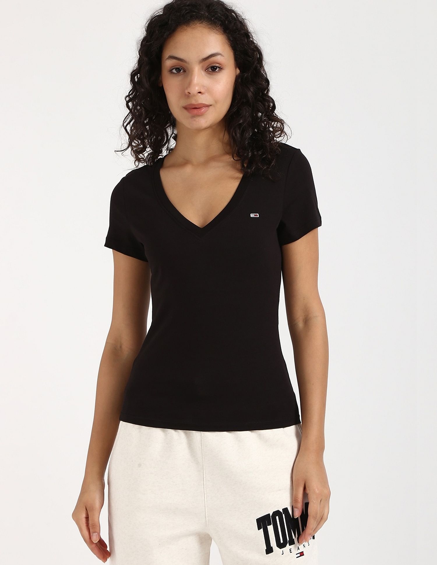 Tommy Hilfiger Solid Slim-Fit Cotton T-Shirt