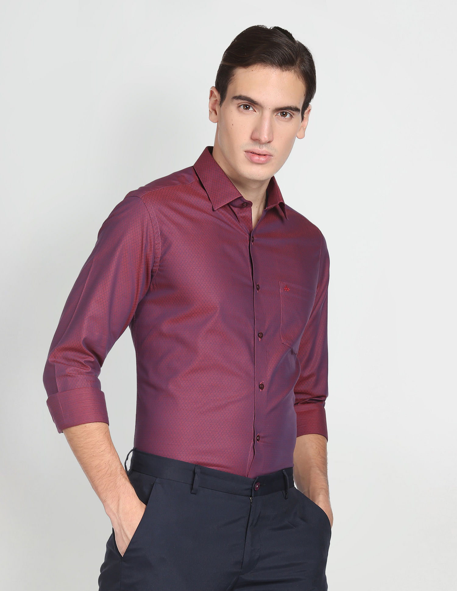 Arrow slim shops fit formal shirts