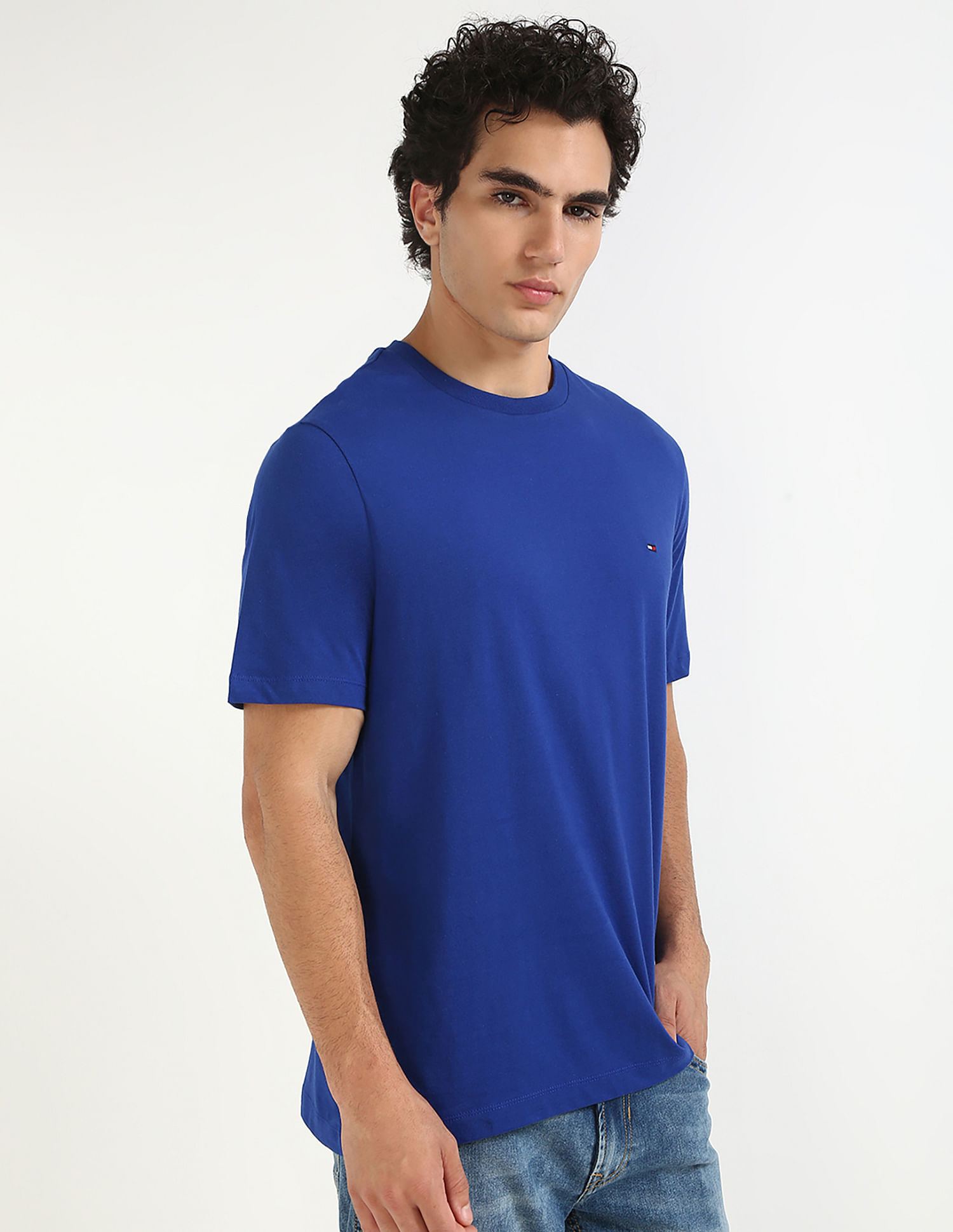 Tommy Hilfiger Solid Regular-Fit Cotton T-Shirt