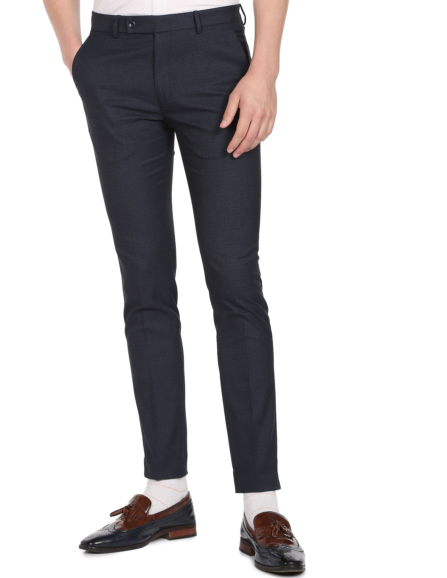 Burberry Men's Black Cape Detail Tailored Trousers, Brand Size 48 (Waist  Size 32.7