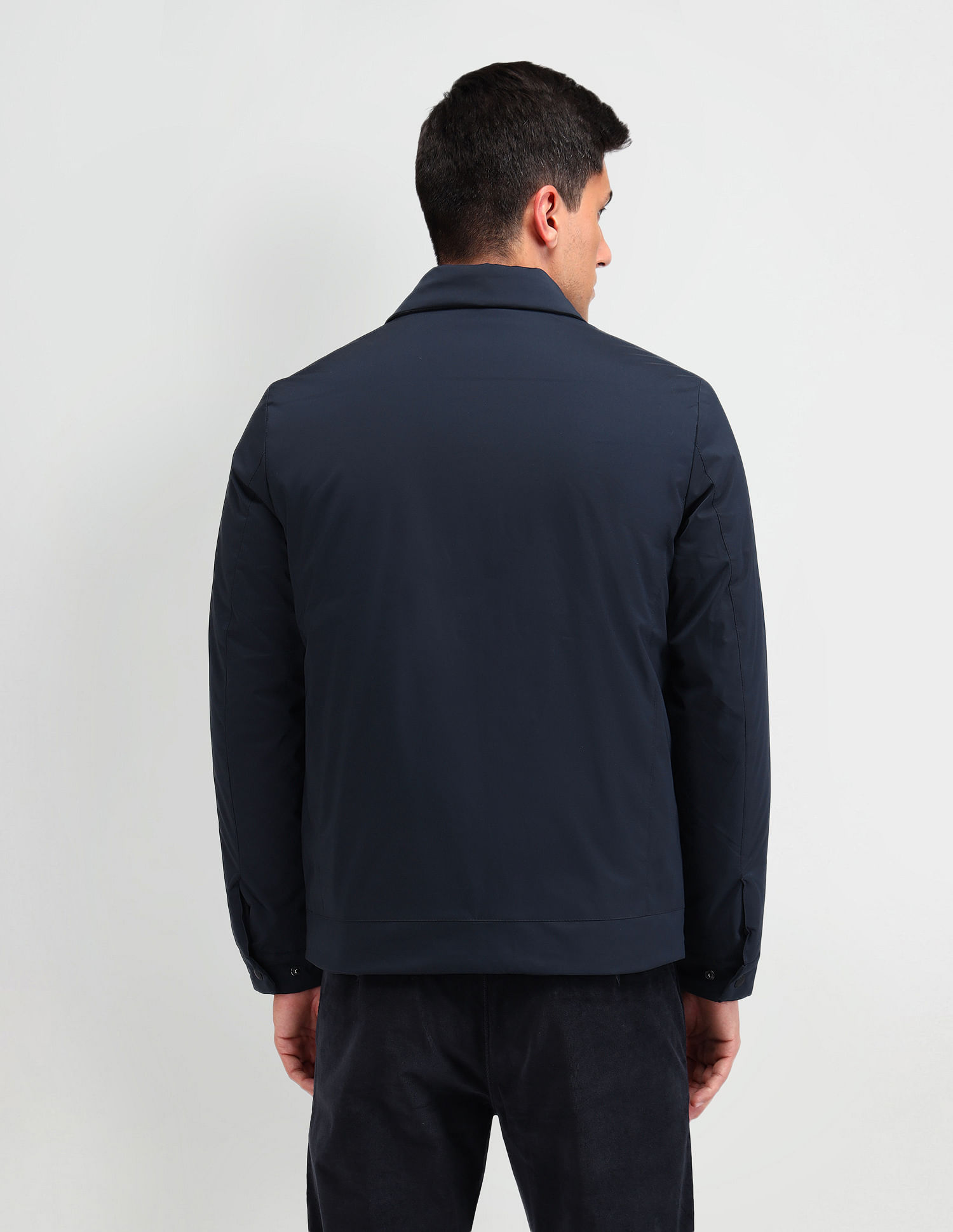 Arrow Sport Solid Regular Fit Bomber Jacket