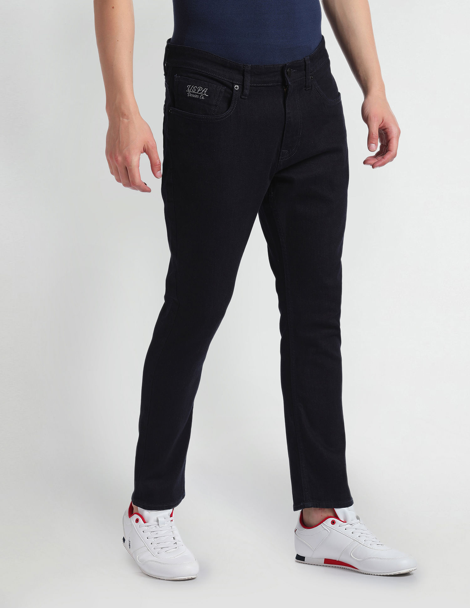 U.S. Polo Assn. Denim Co. Henry Cropped Fit Blue Jeans