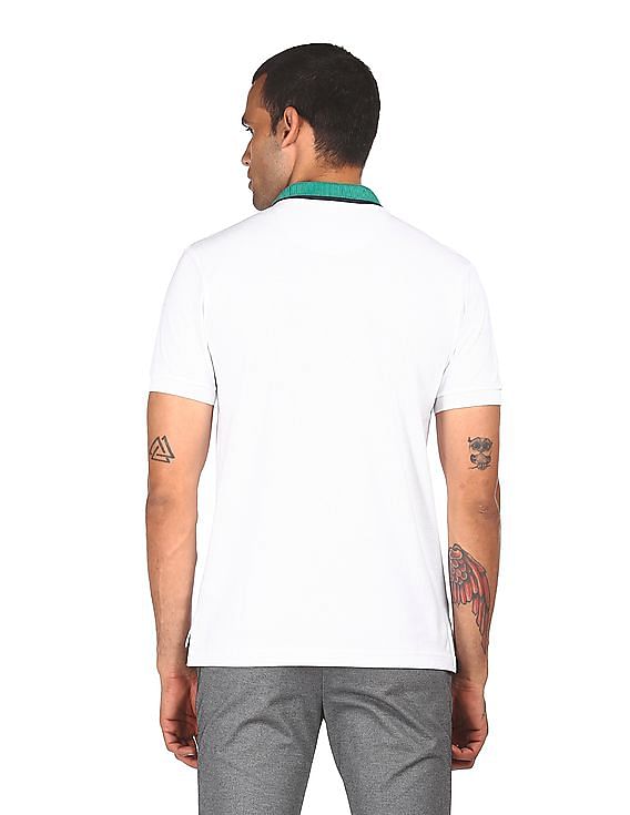 U.S. Polo Assn. Contrast Collar Solid Polo Shirt