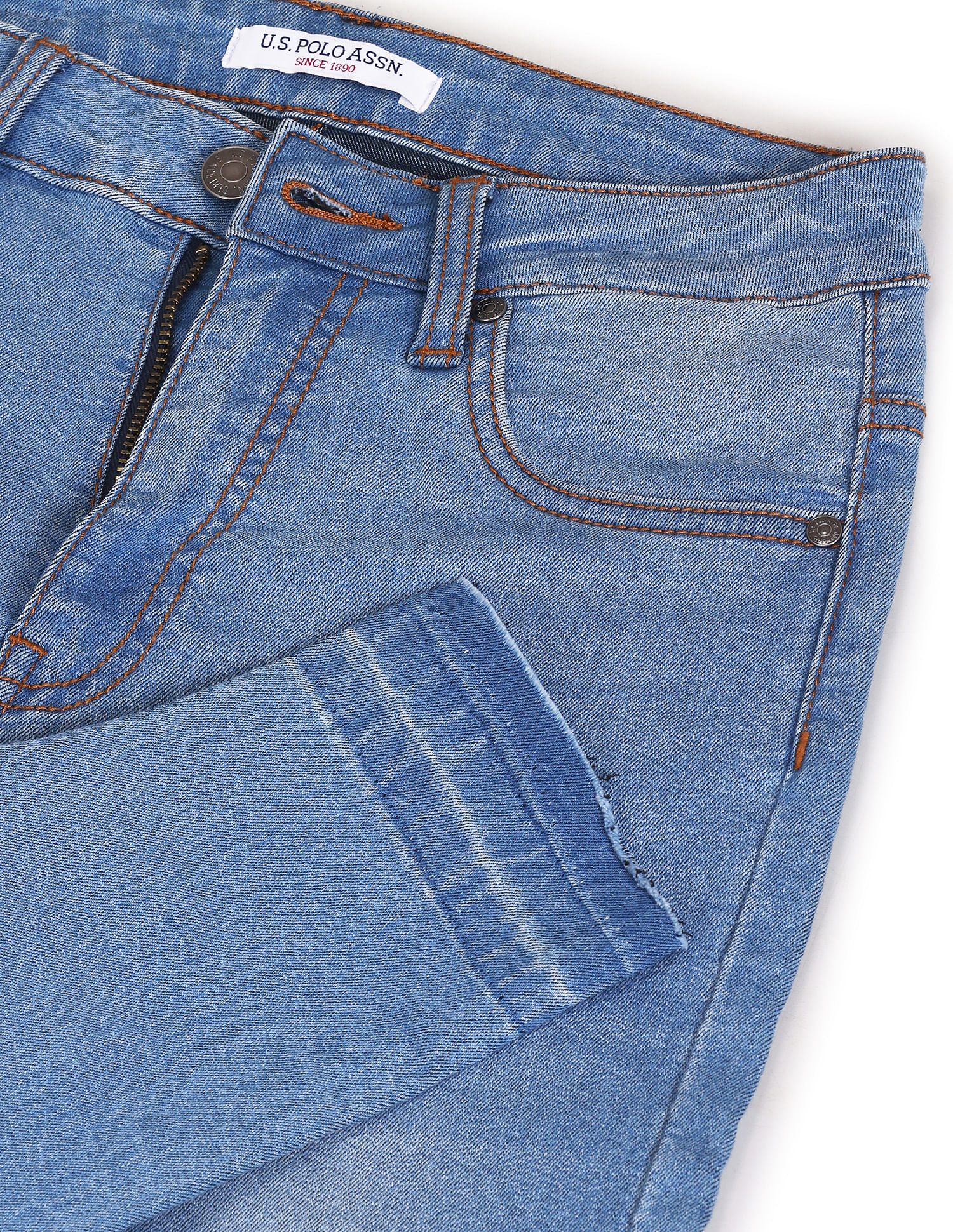 Buy U.S. Polo Assn. Women High Rise Stone Wash Jeans - NNNOW.com