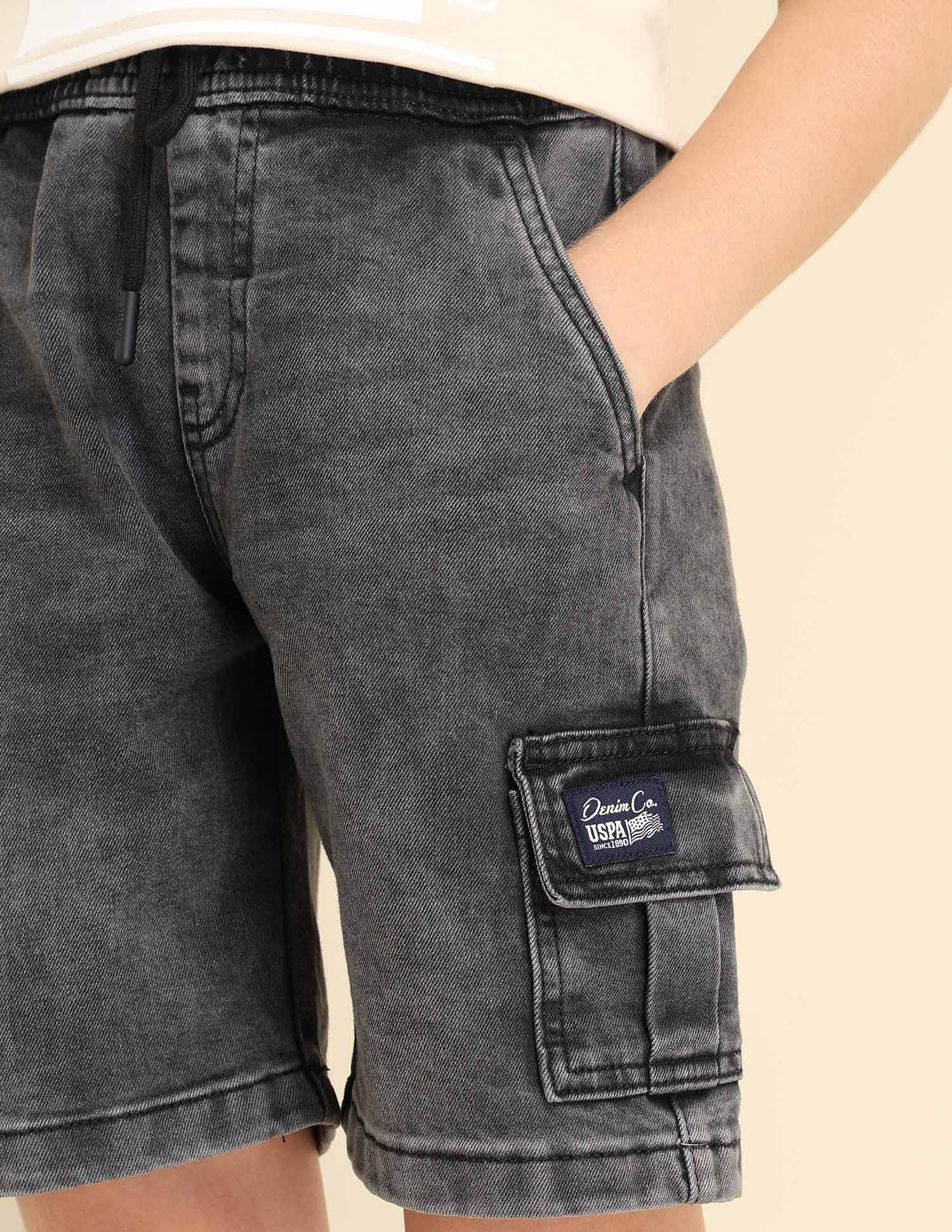 U.S. Polo Assn. Kids Boys Regular Fit Denim Shorts