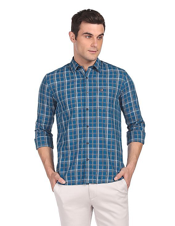 Arrow Sports Manhattan Slim Fit Check Casual Shirt