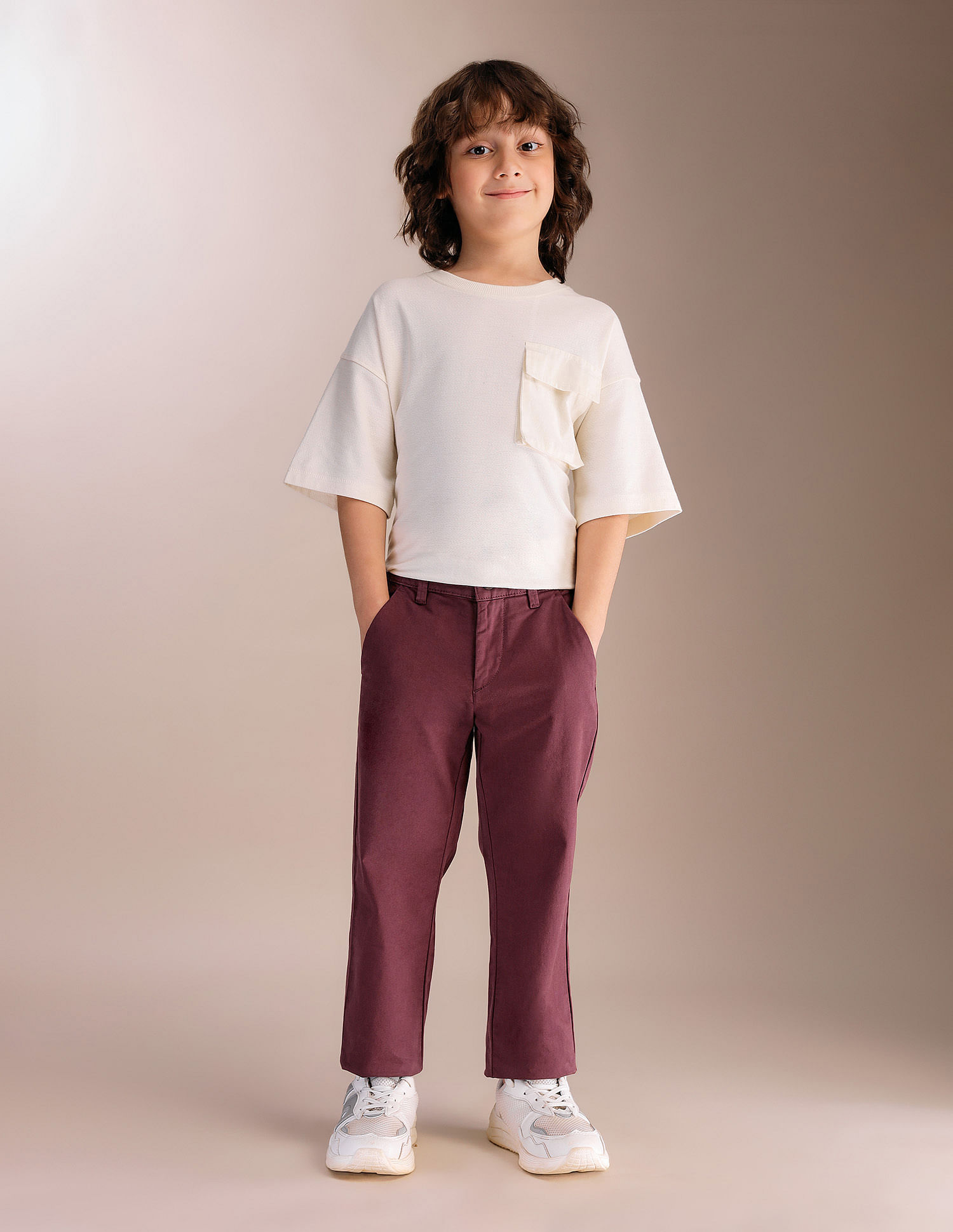 U.S. Polo Assn. Kids Boys Pure Cotton Twill Trousers