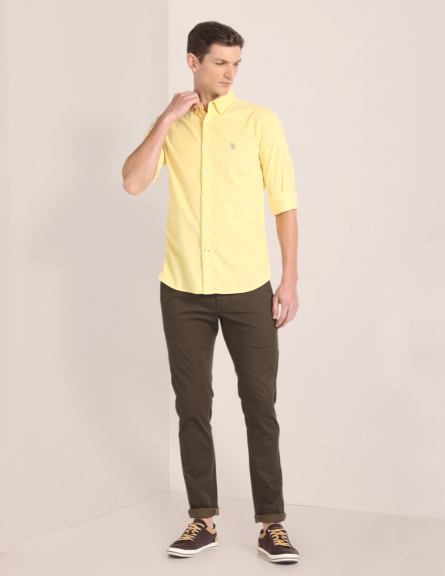 U.S. Polo Assn. Button Down Collar Corduroy Shirt