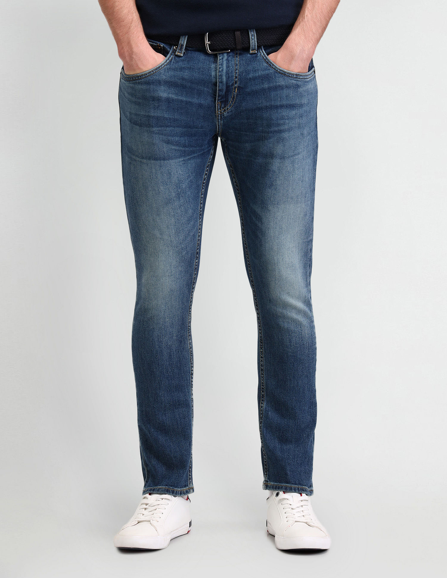 U.S. Polo Assn. Denim Co. Henry Tapered Cropped Fit Blue Jeans