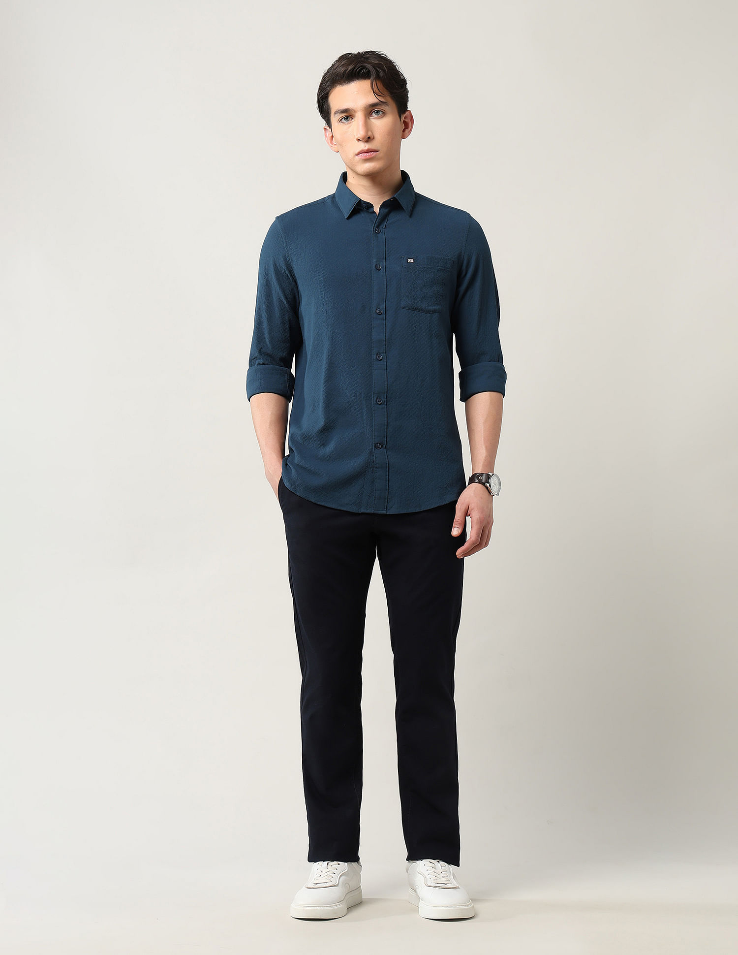 Arrow Sport Textured Slim Fit Shirt