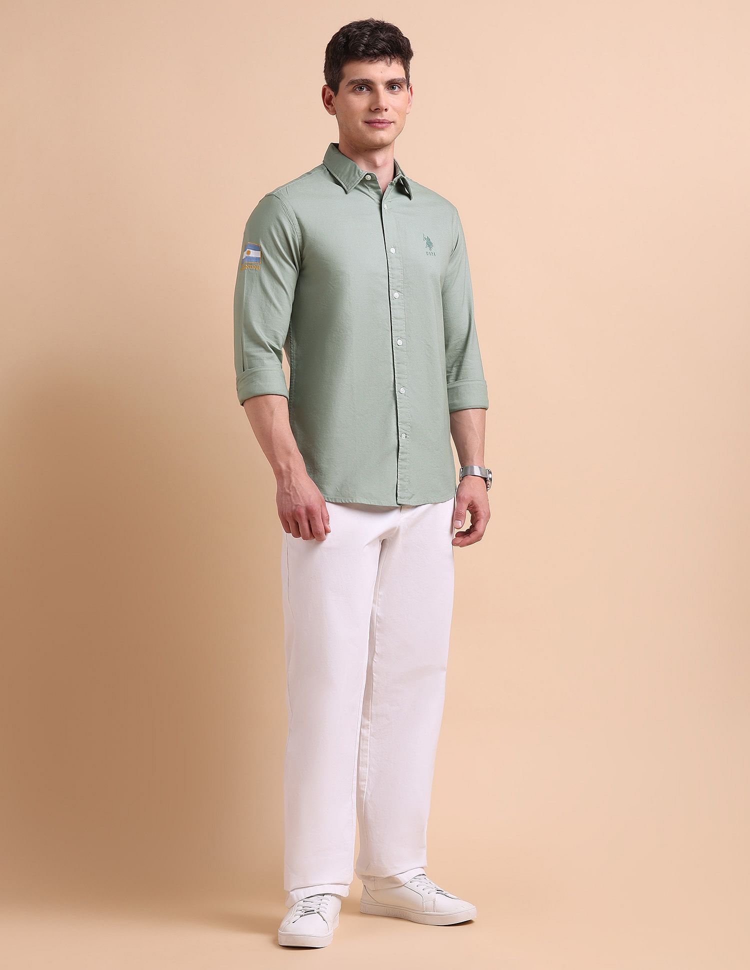 U.S. Polo Assn. Pure Cotton Tailored Fit Oxford Shirt