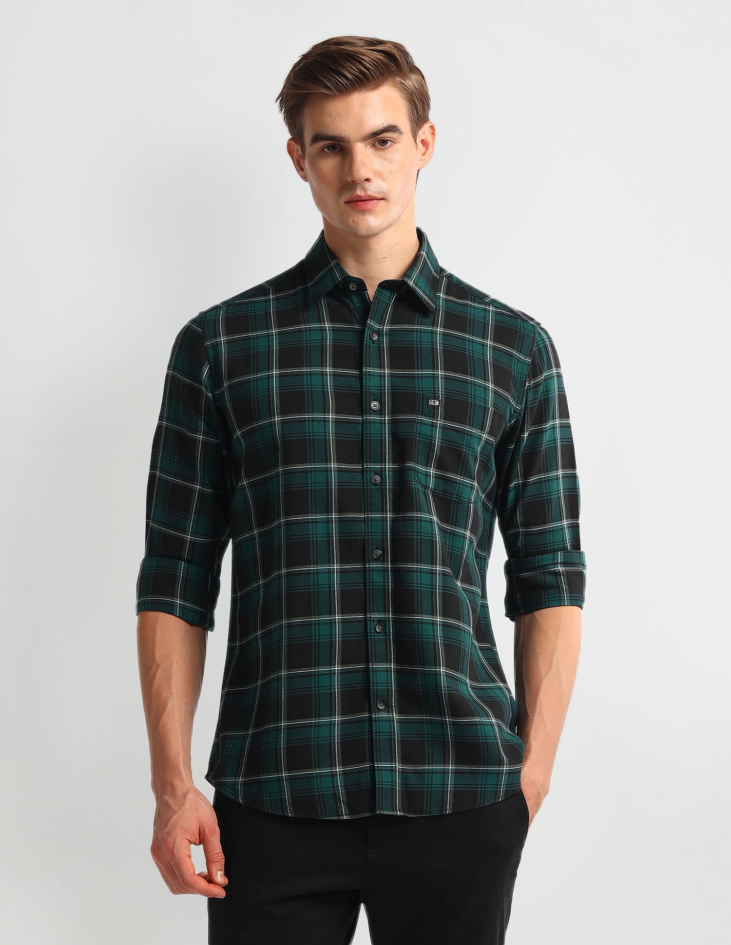 Arrow Sport Tartan Check Cotton Shirt