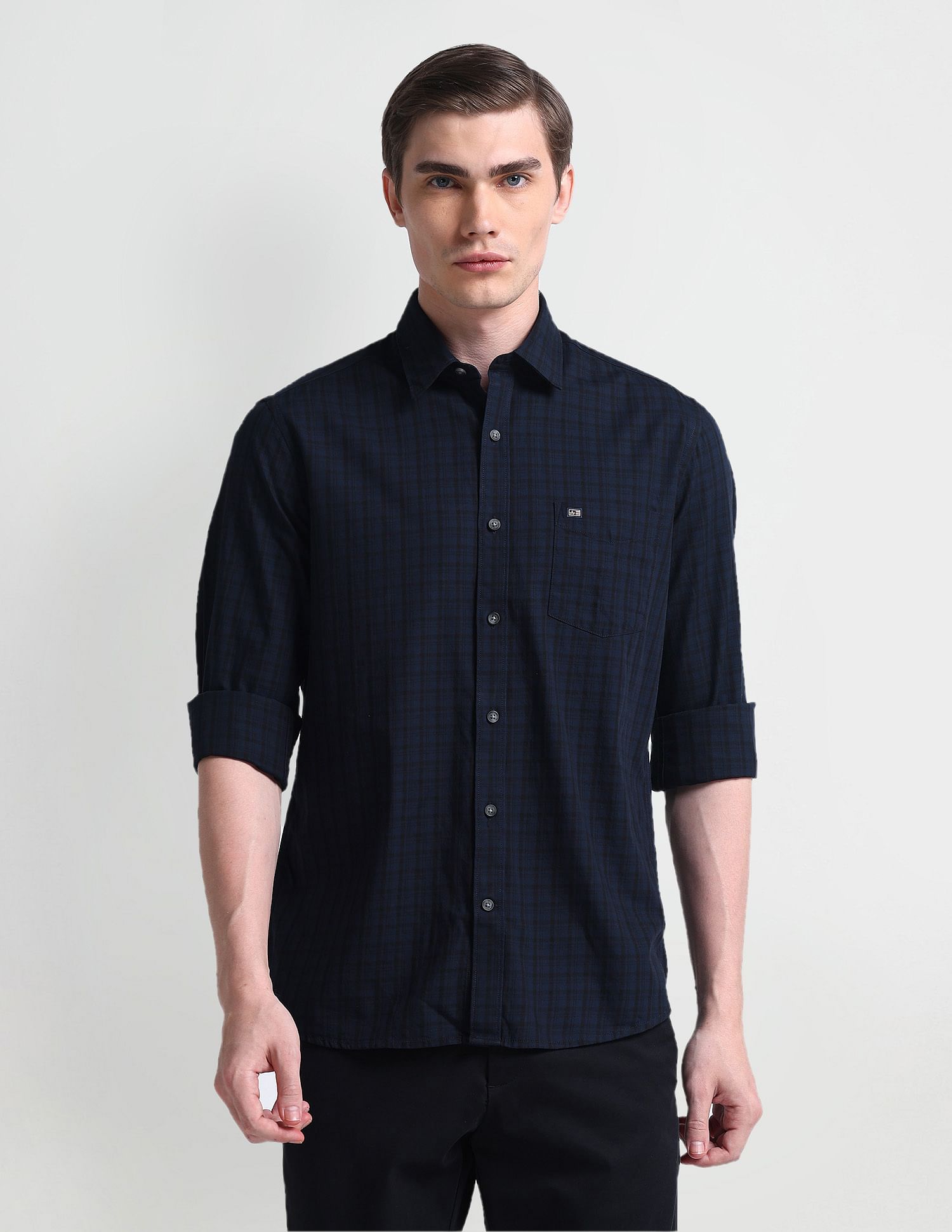 Arrow Sport Slim Fit Tartan Check Shirt