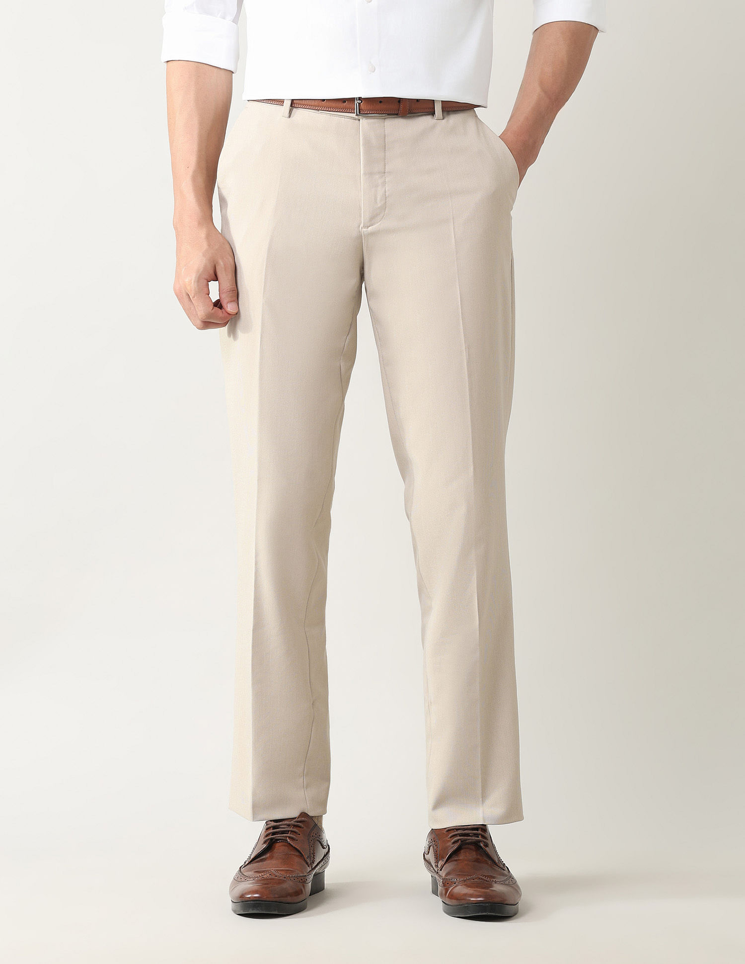 Arrow Dobby Regular Fit Trousers
