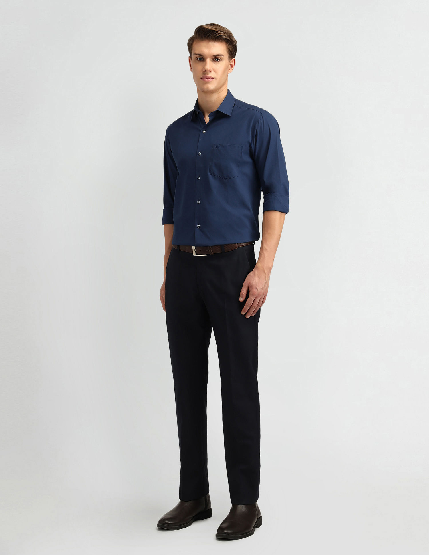 Arrow Slim Fit Solid Pattern Shirt