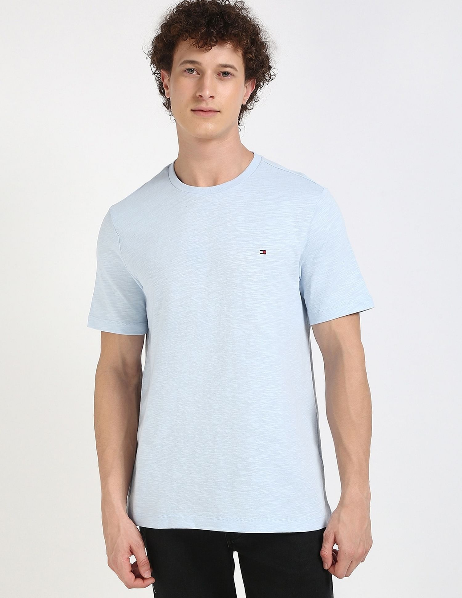Tommy Hilfiger Solid Regular-Fit Cotton T-Shirt