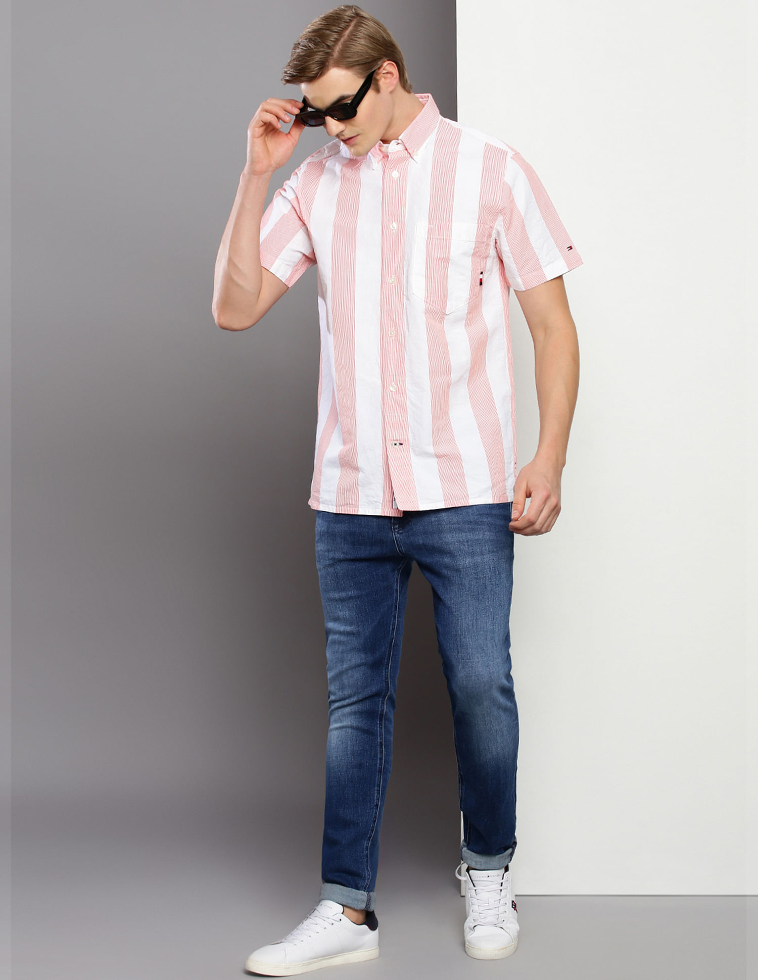 Tommy Hilfiger Vertical Stripe Regular Fit Shirt