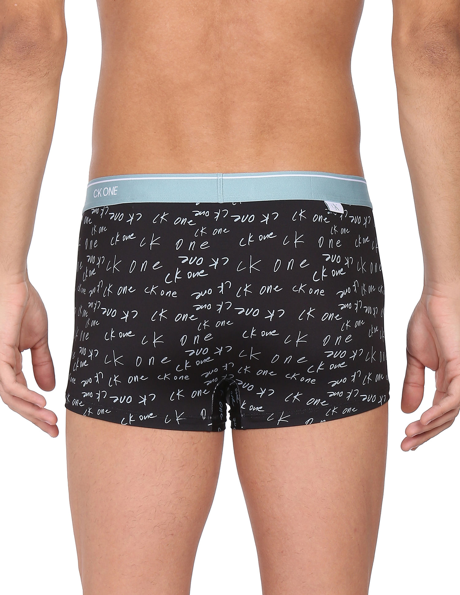 Buy Calvin Klein Underwear Men Black All Over Brand Print Low Rise Trunks NNNOW