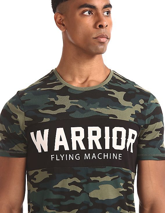 Military print cheap t shirt