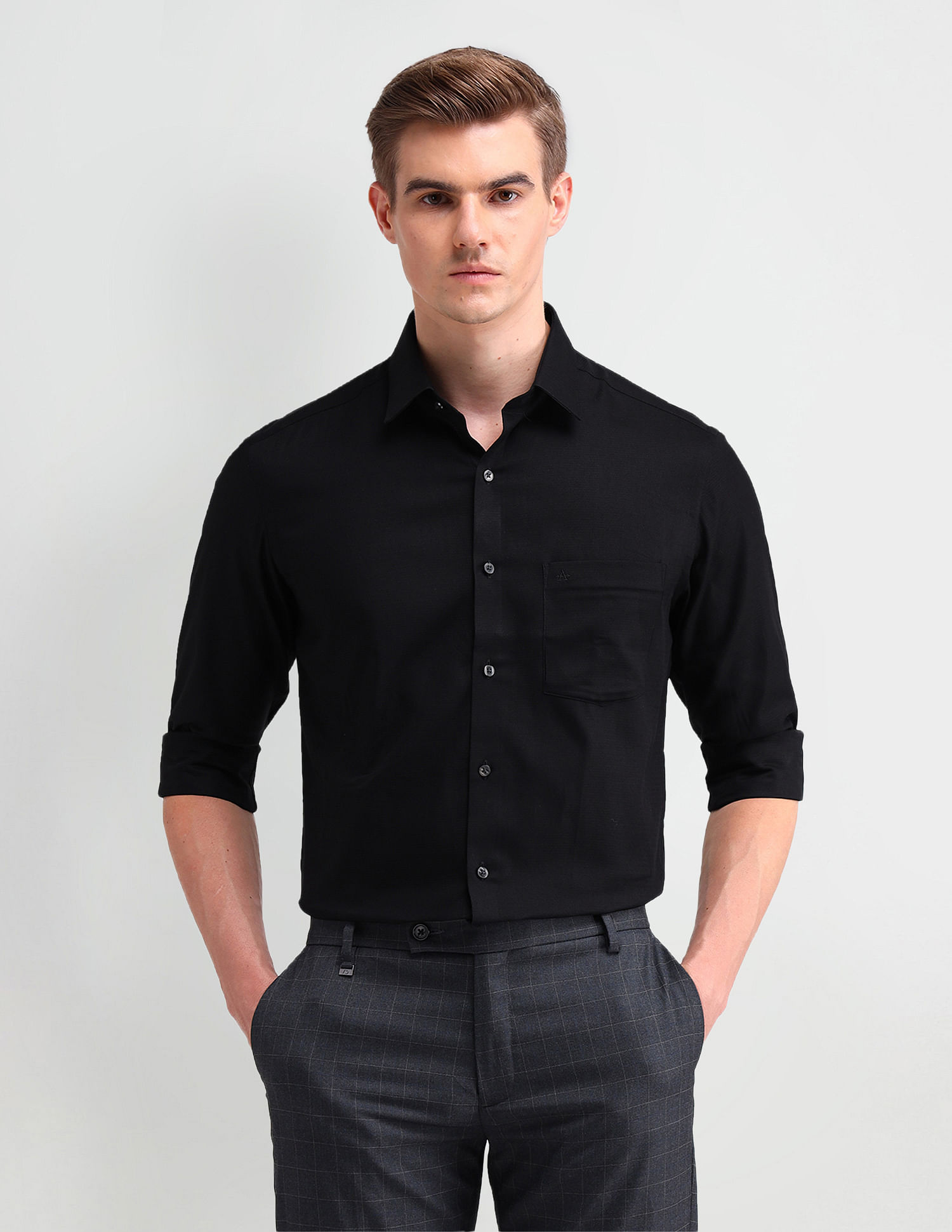 Arrow Manhattan Slim Fit Dobby Shirt